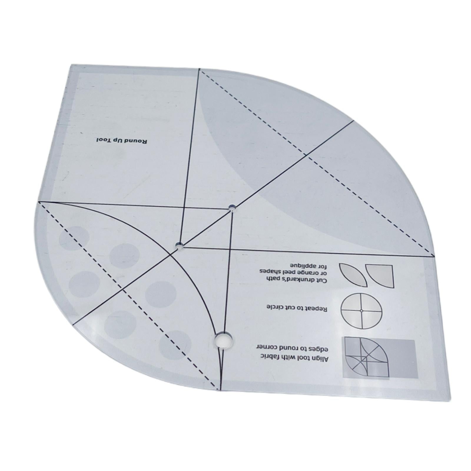 T-Shirt Guide Ruler Alignment Tool Quilting Templates 21.5x21.5cm