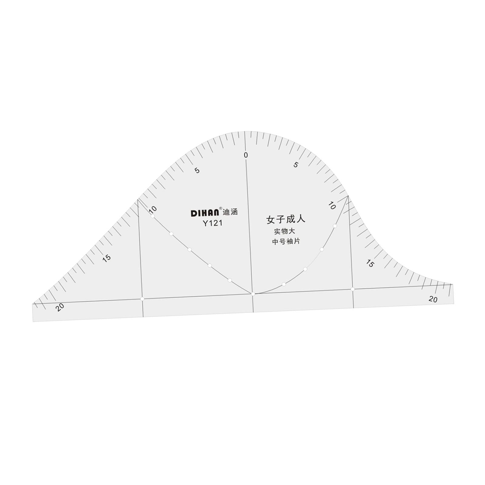 1:1 Cloth Design Ruler Full Scale Drawing Templete Short Sleeve