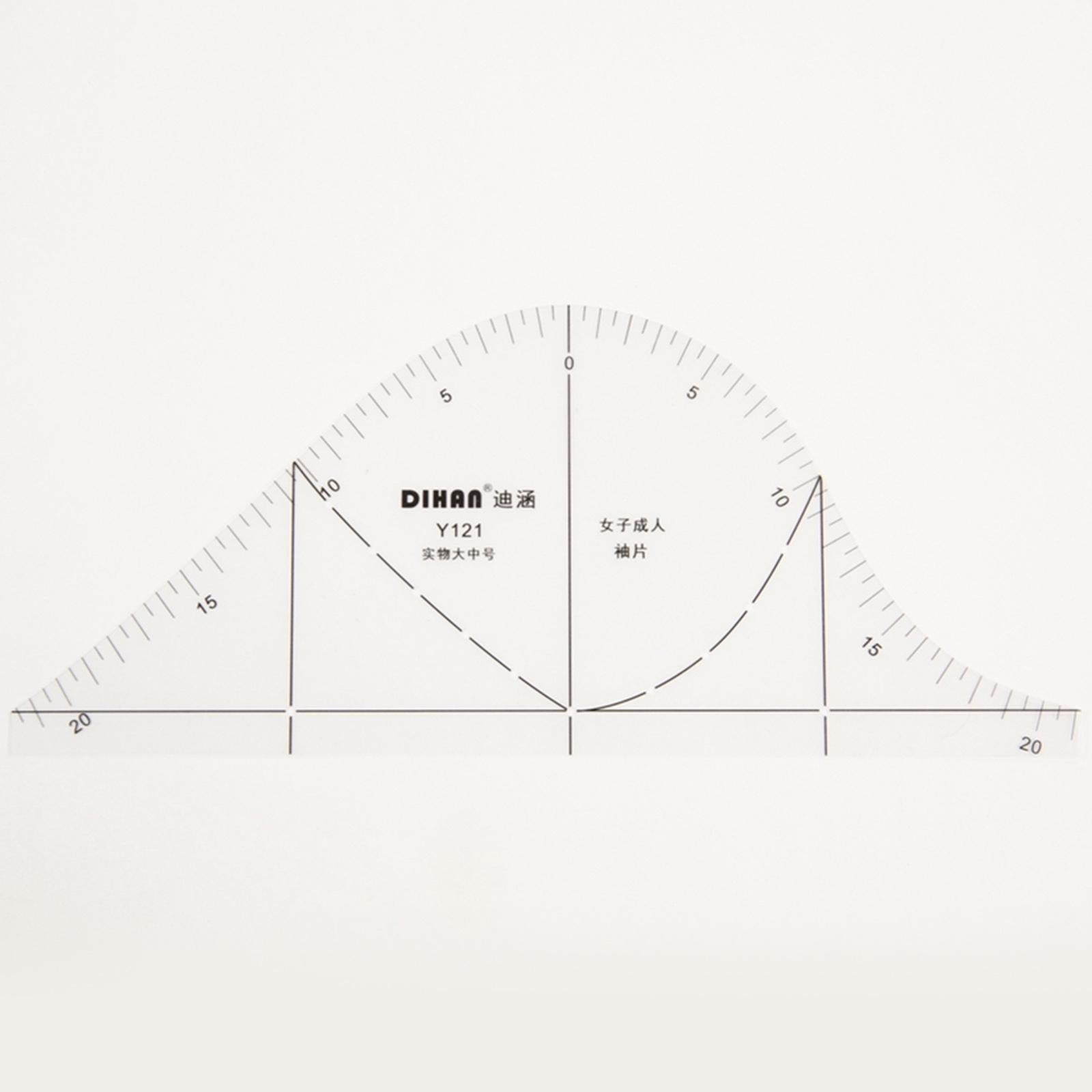 1:1 Cloth Design Ruler Full Scale Drawing Templete Short Sleeve