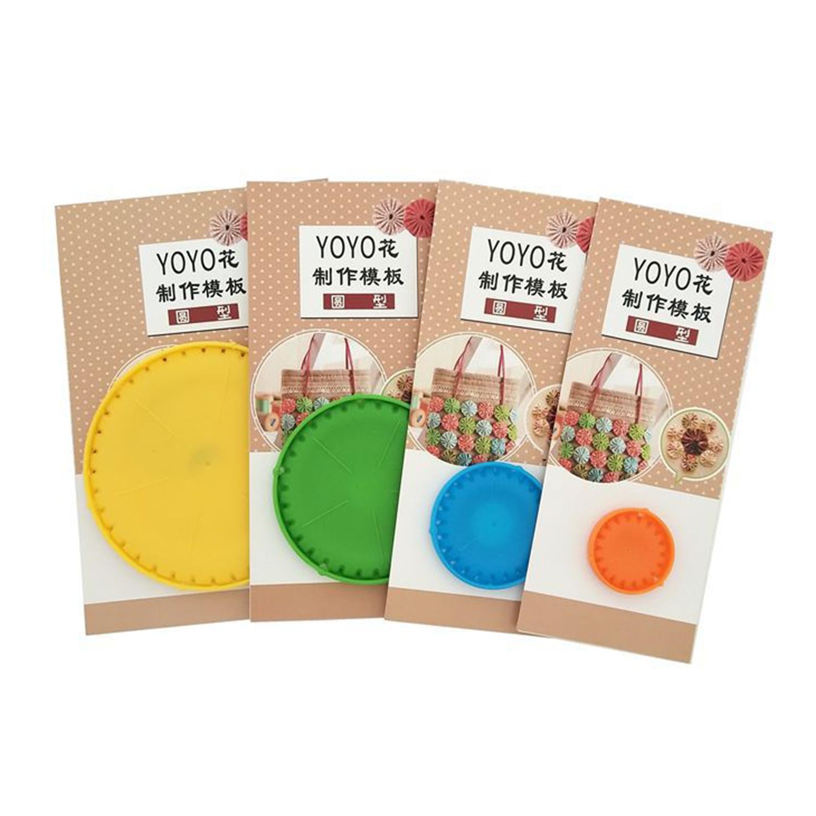 4Pcs Quick Yo-Yo Makers Fabric Flower Templates DIY for an Easy Yo-Yo Quilt