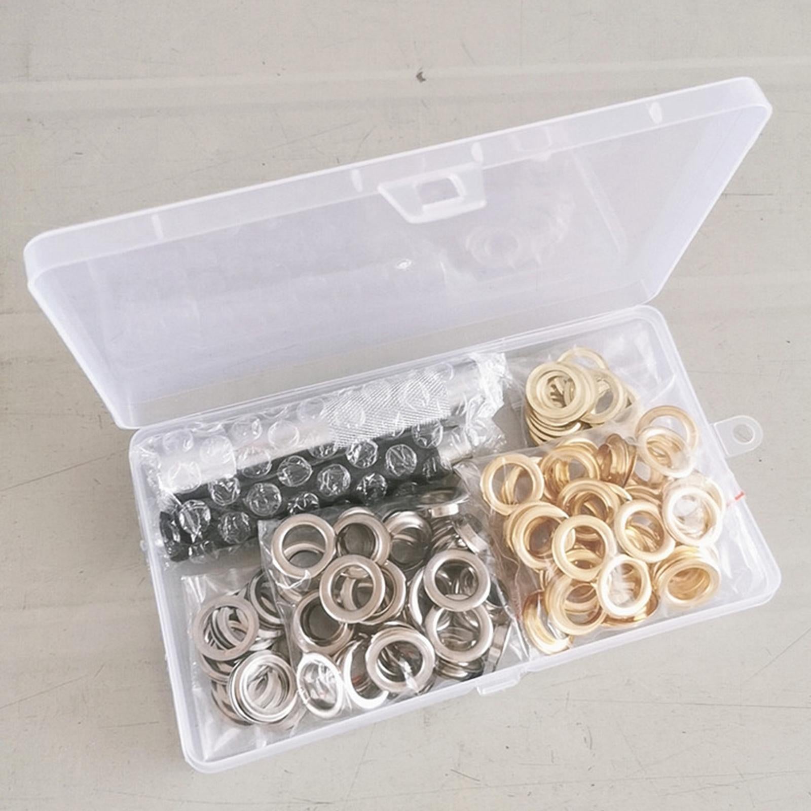 12mm Grommets Eyelets with Washer Grommet Setting Tool Eyelet Setter Kits