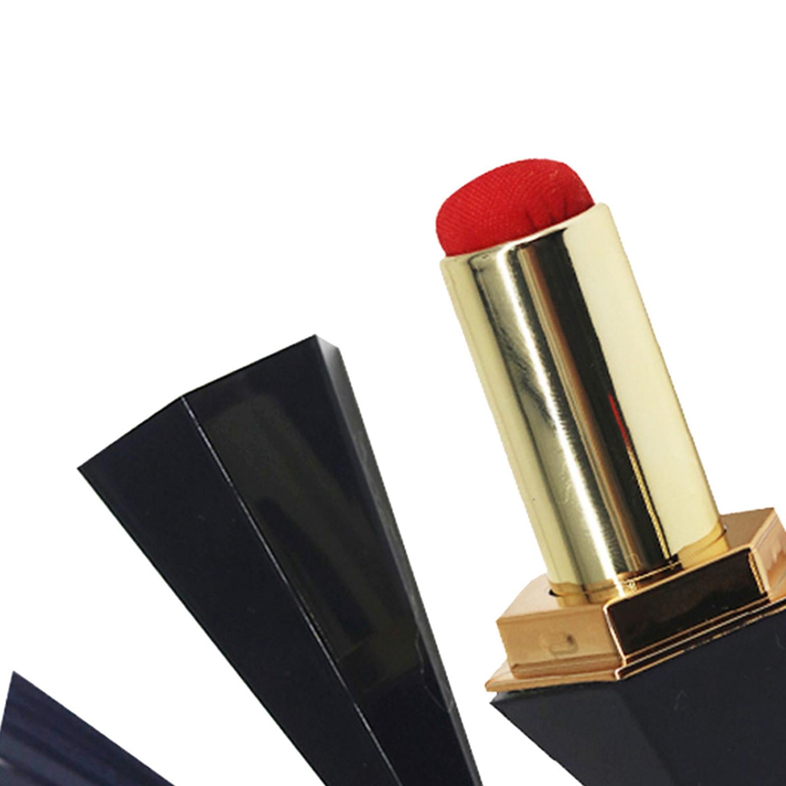 Sewing Pincushion Decorative Lipstick Embroidery Pin Cushion Holder Black