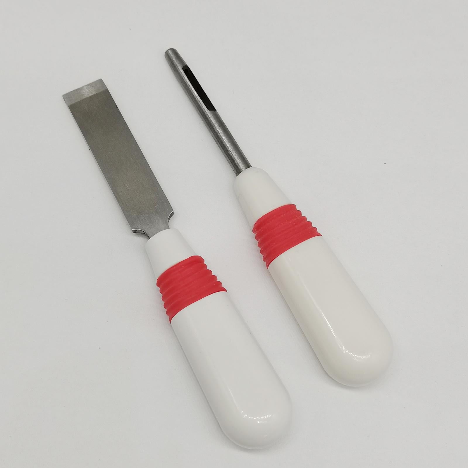 Sewing Buttonhole Cutter Eyehole Cutting Tools Keyhole Puncher Red White