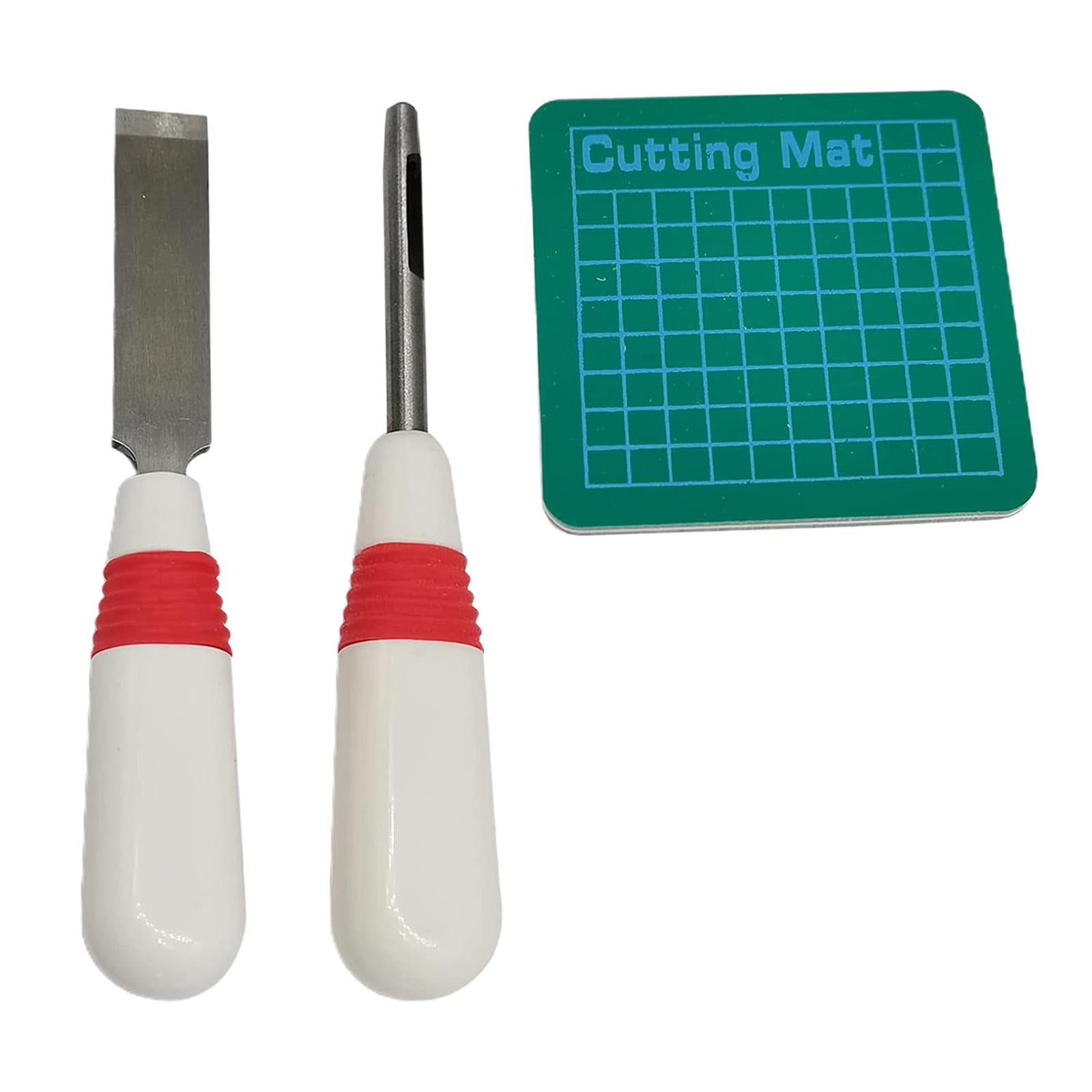 Sewing Buttonhole Cutter Eyehole Cutting Tools Keyhole Puncher Red White