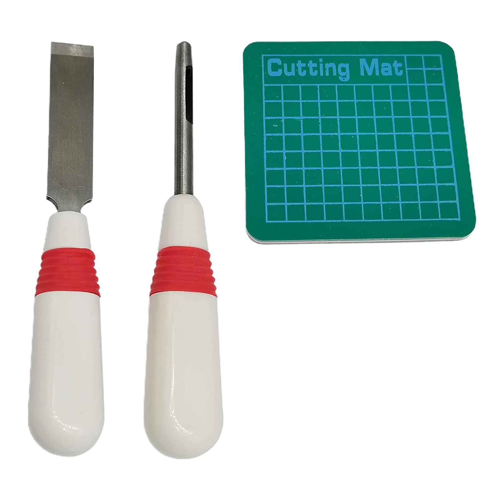 Sewing Buttonhole Cutter Eyehole Cutting Tools Keyhole Puncher Red White