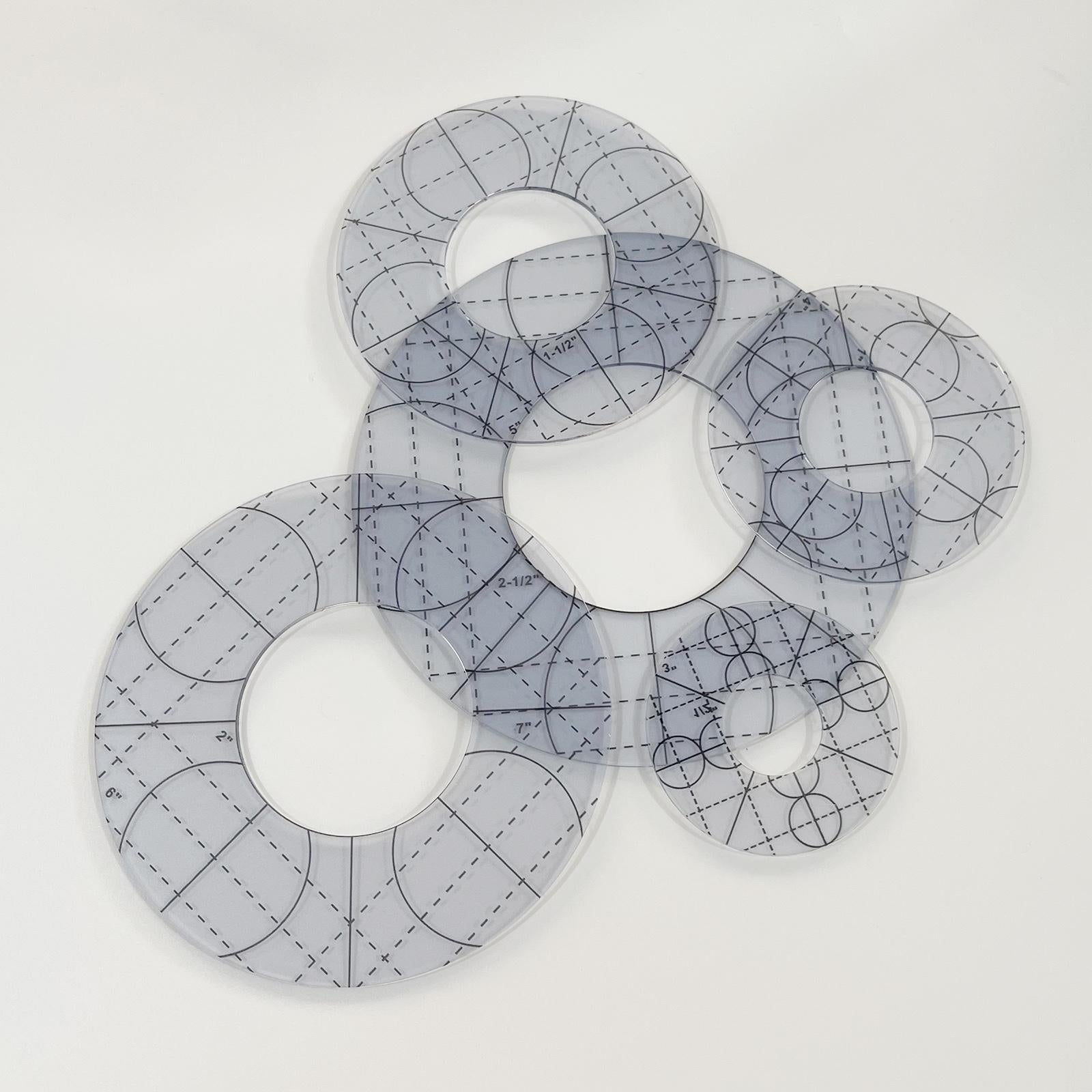 Quilting Embroidery Templates Home Reusable Hand Machine Quilting Patchwork Round