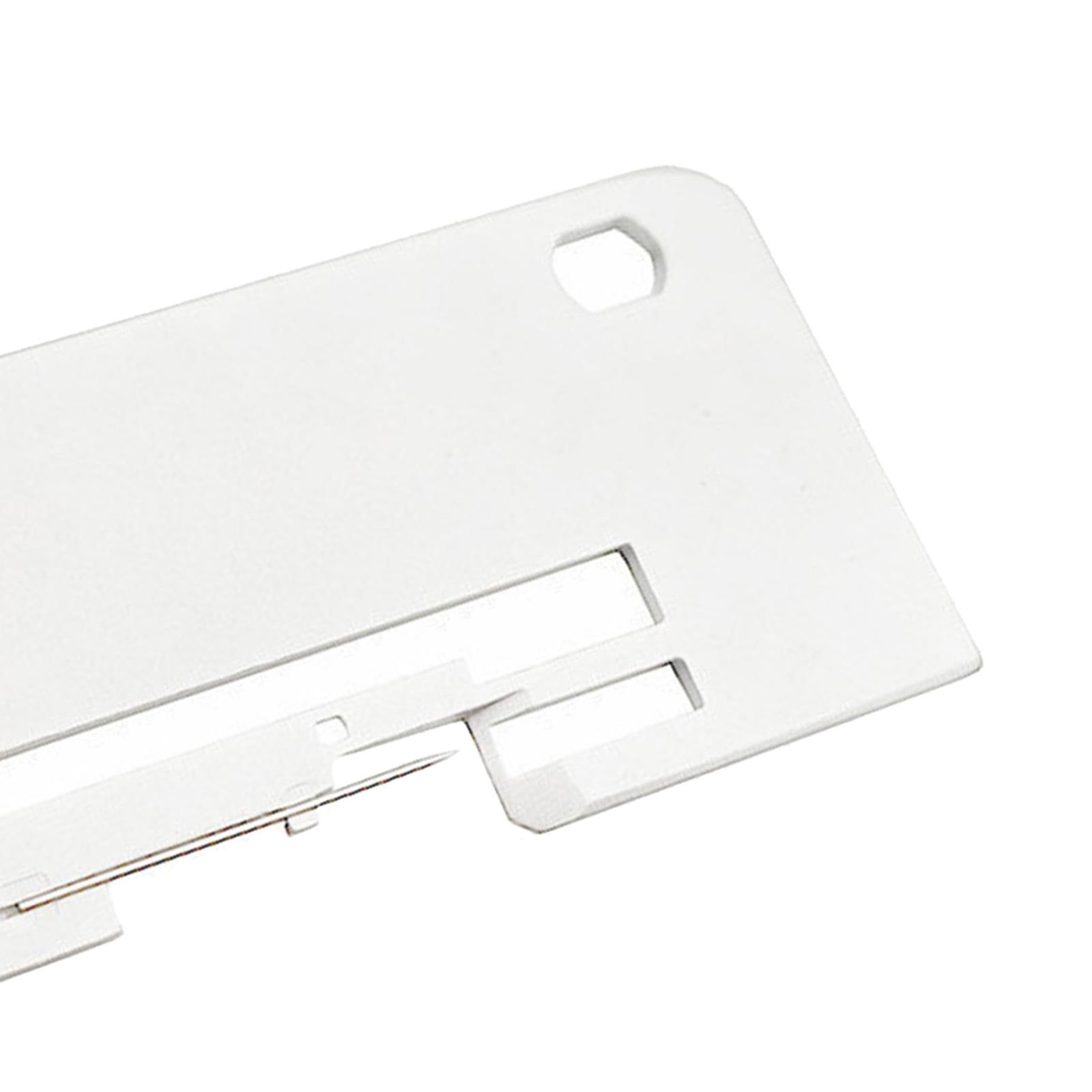 8.2x4.1cm Sewing Machine Needle Plate Replacement White Parts Attachment