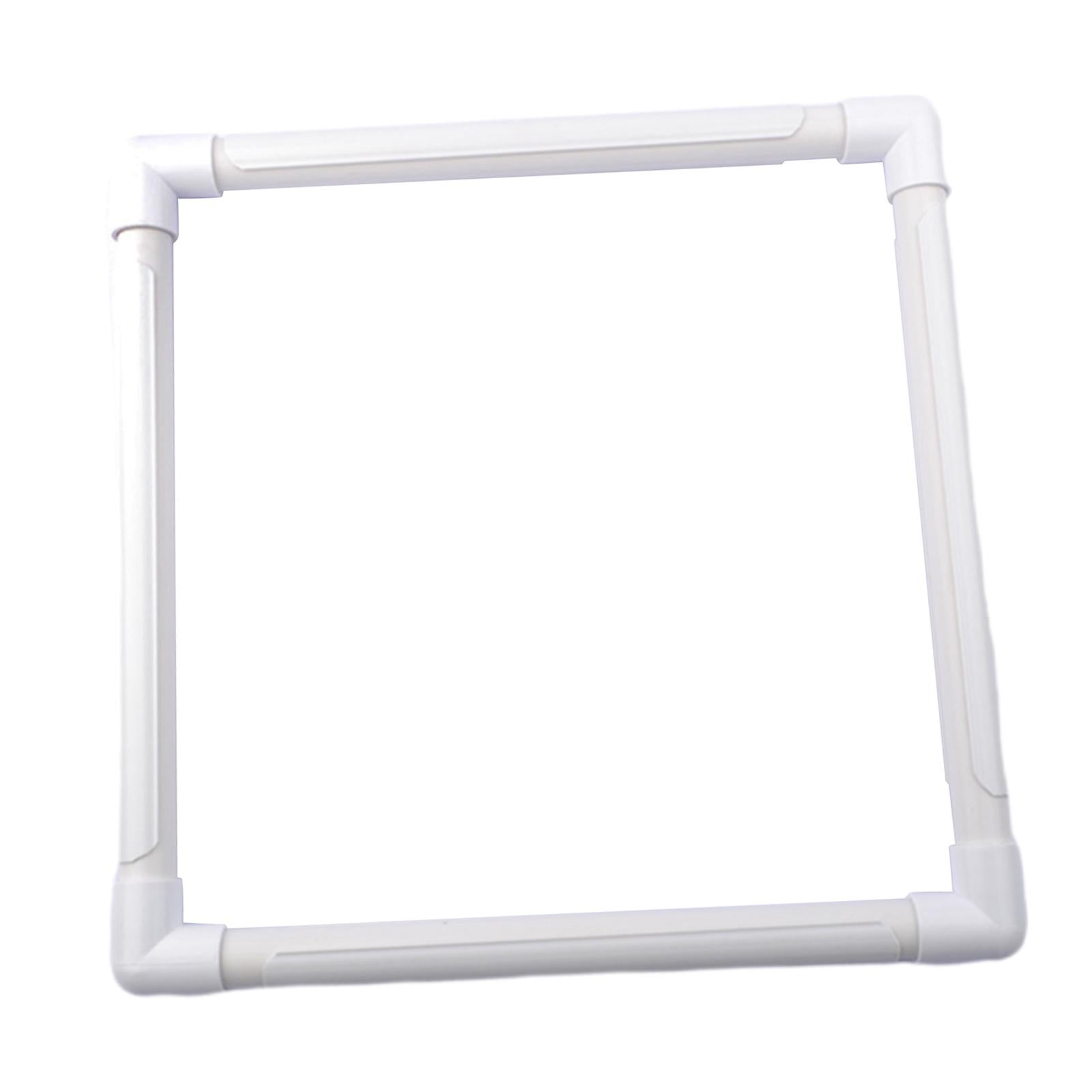 White Tapestry Scroll Embroidery Frame Cross Stitch DIY Craft Sewing Tool 43x43cm