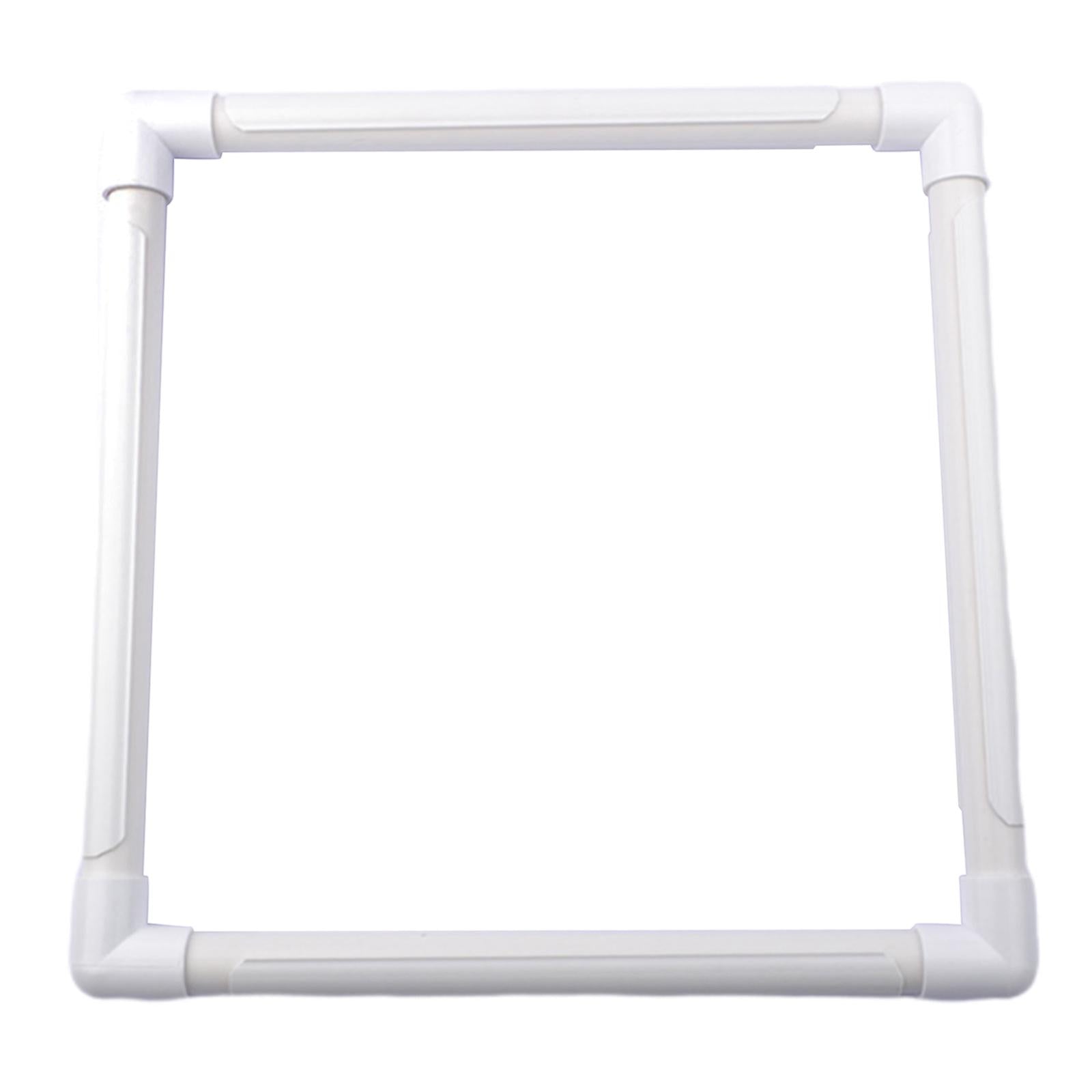 White Tapestry Scroll Embroidery Frame Cross Stitch DIY Craft Sewing Tool 43x43cm