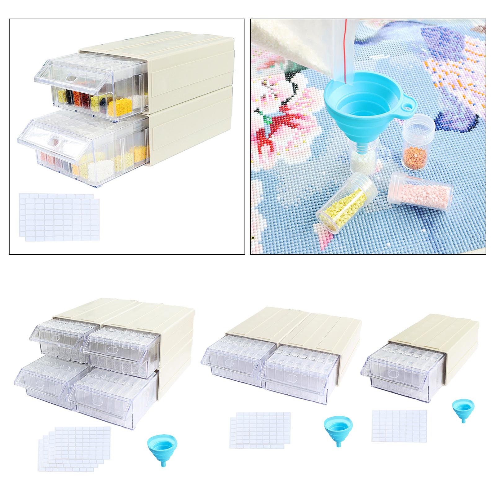 35 Grids Acrylic Diamond Storage Box Drill Nail Art Organizer Case for Salon