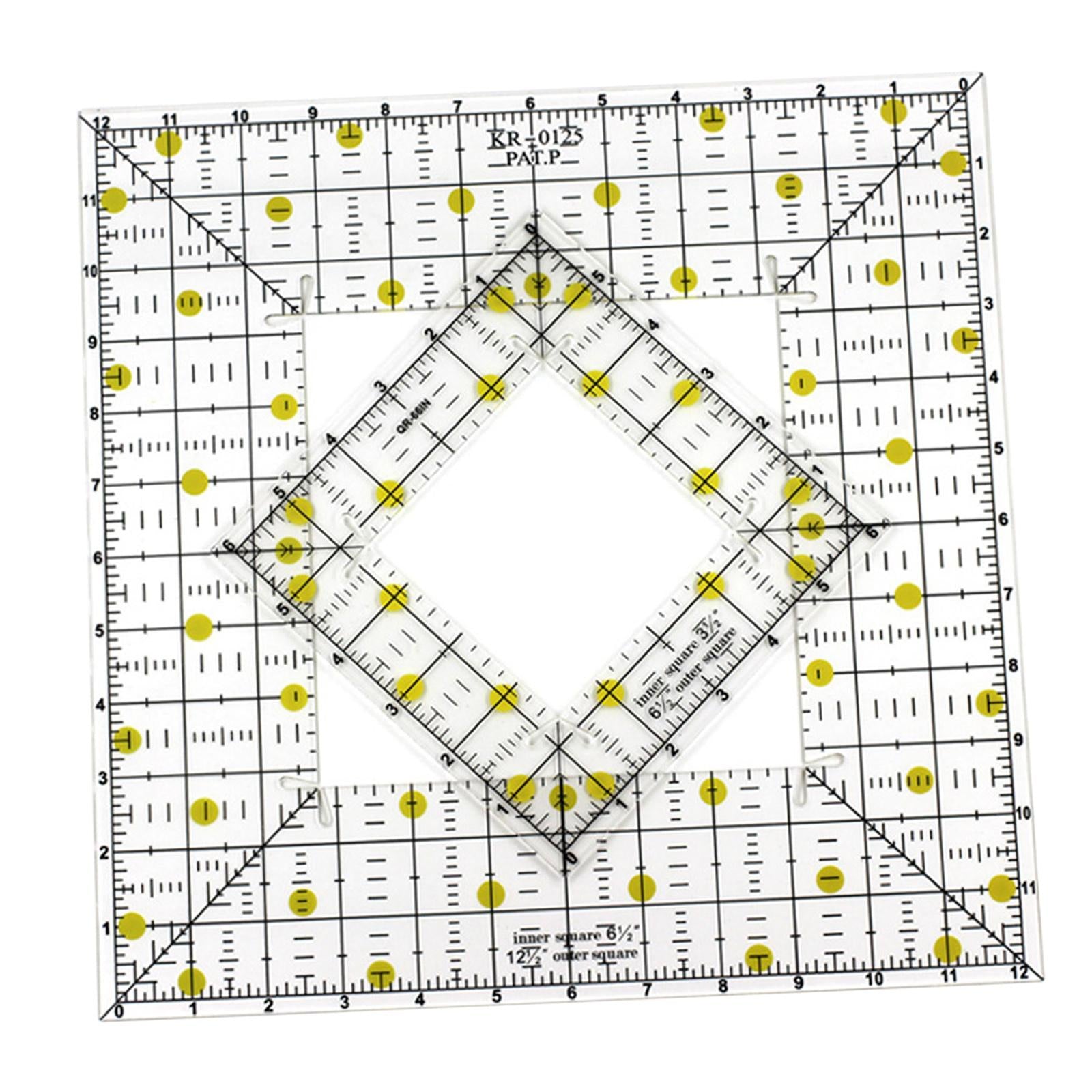 Sew Easy Square Patchwork Quilting Templates Ruler Stencils Acrylic Sewing