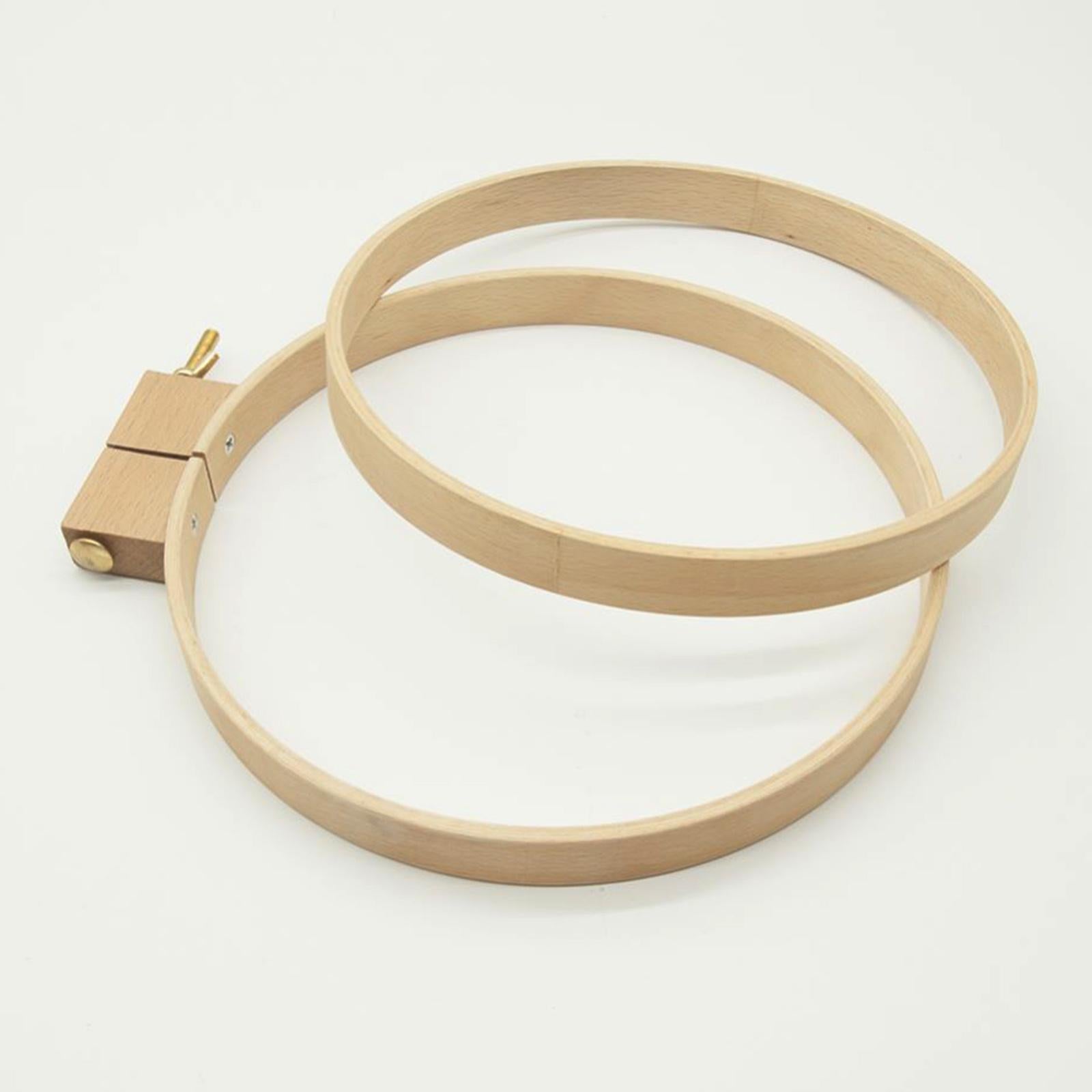Embroidery Hoop Cross Stitch Wood Spring Tension Ring Frame DIY Needlepoints Diameter 18cm