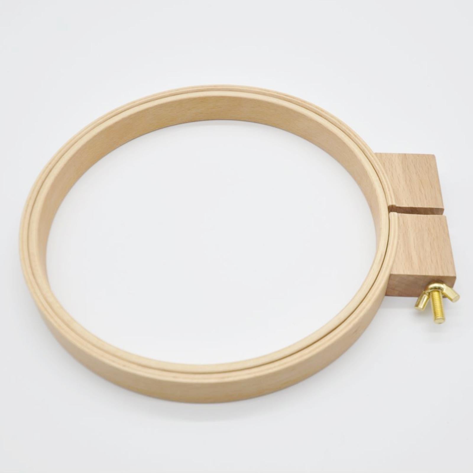 Embroidery Hoop Cross Stitch Wood Spring Tension Ring Frame DIY Needlepoints Diameter 21cm
