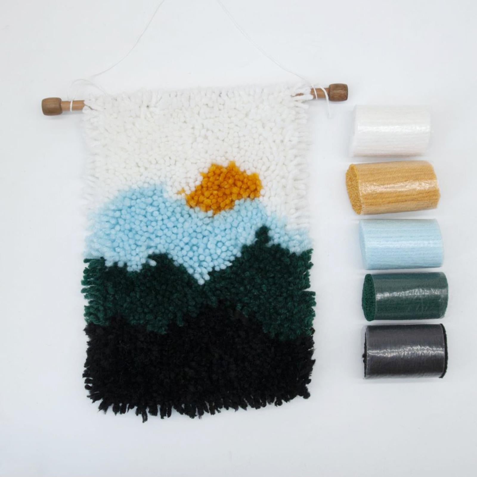 Cartoon Latch Hook Tapestry Carpets Cushion Mat Kits for Beginners Forest