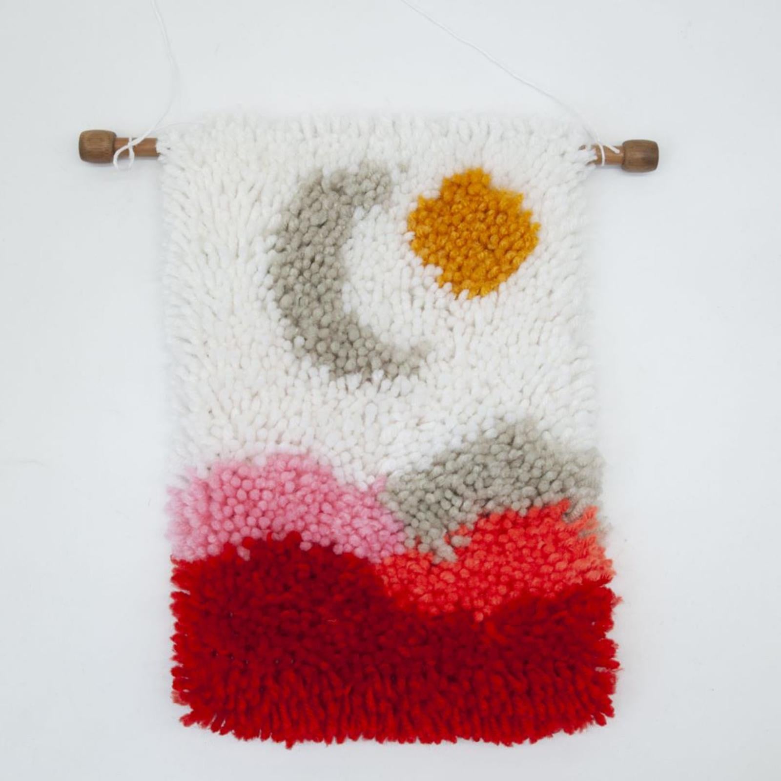 Cartoon Latch Hook Tapestry Carpets Cushion Mat Kits for Beginners Sun Moon