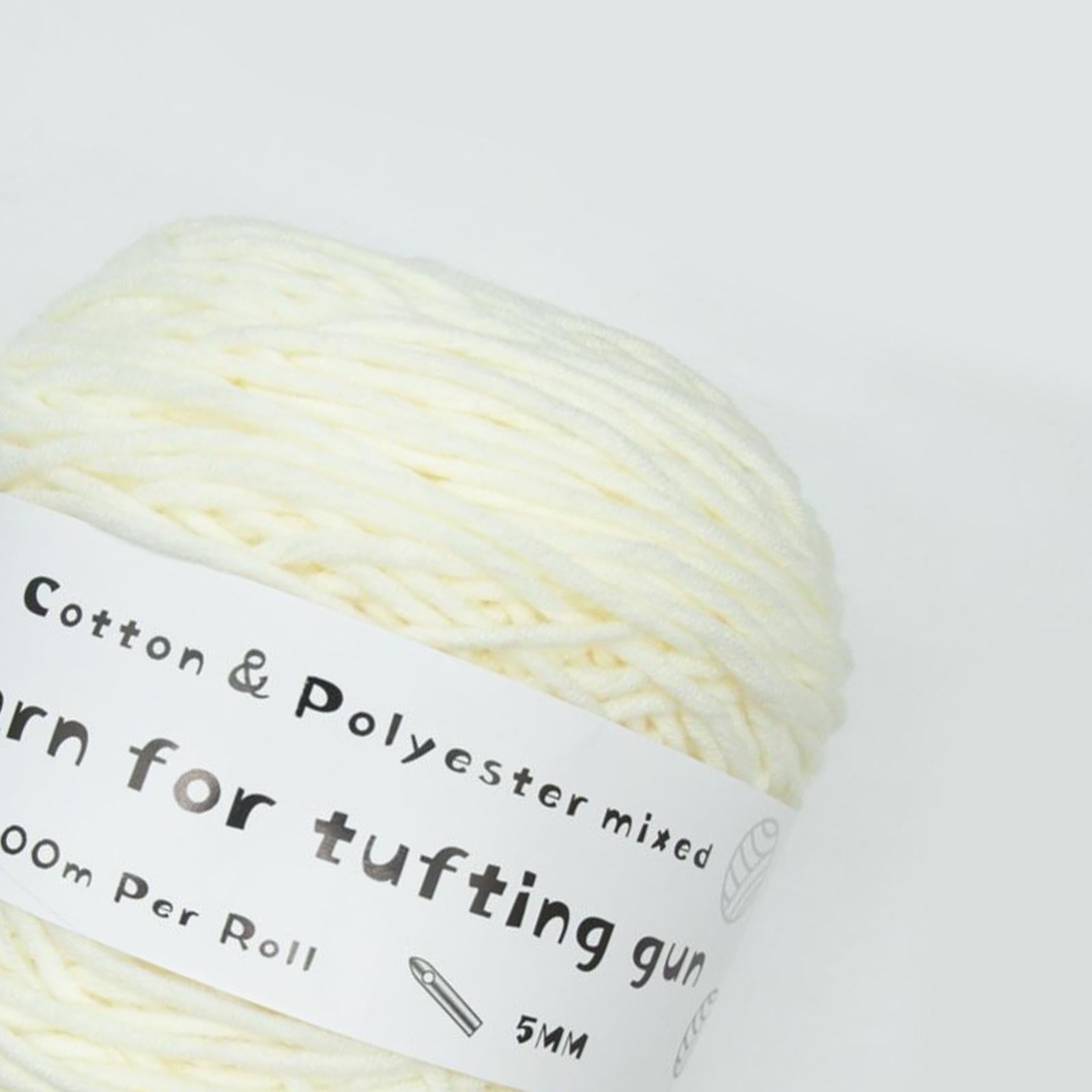 Tufting Rugs Yarn Carpet Making for Use with Electric Tufting Gun White