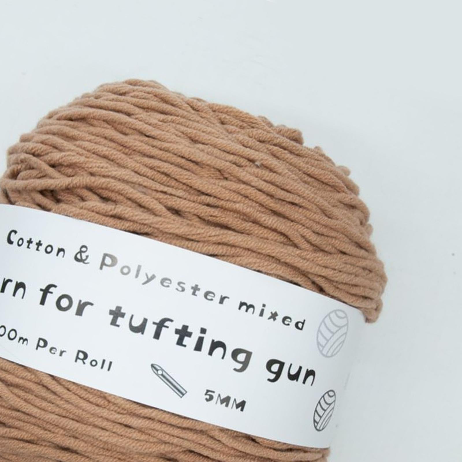 Tufting Rugs Yarn Carpet Making for Use with Electric Tufting Gun Brown