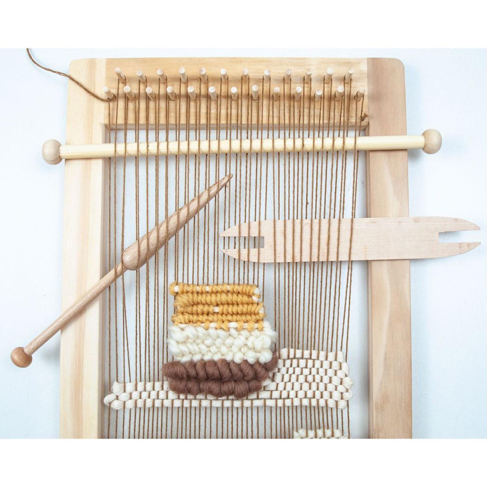9PCS Weaving Loom Tools Set Knitted Crochet Needle Weaving DIY Rug Making