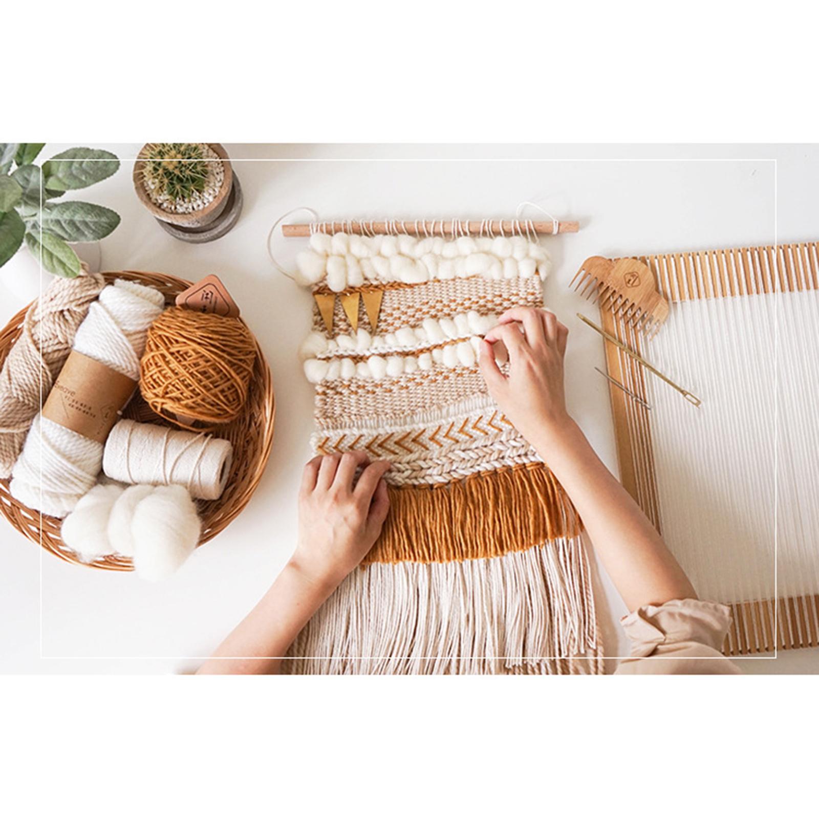 9PCS Weaving Loom Tools Set Knitted Crochet Needle Weaving DIY Rug Making