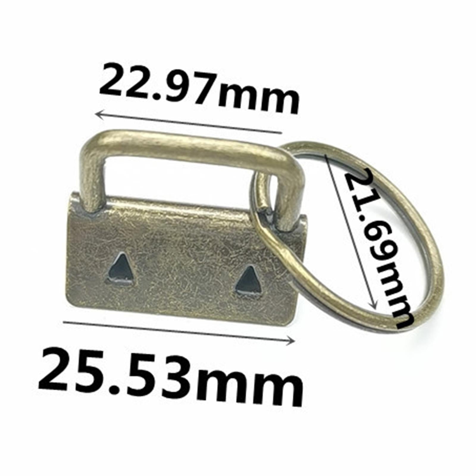 1 inch Key Fob Hardware with Key Rings for Wristlet Key Chain Making 50pcs