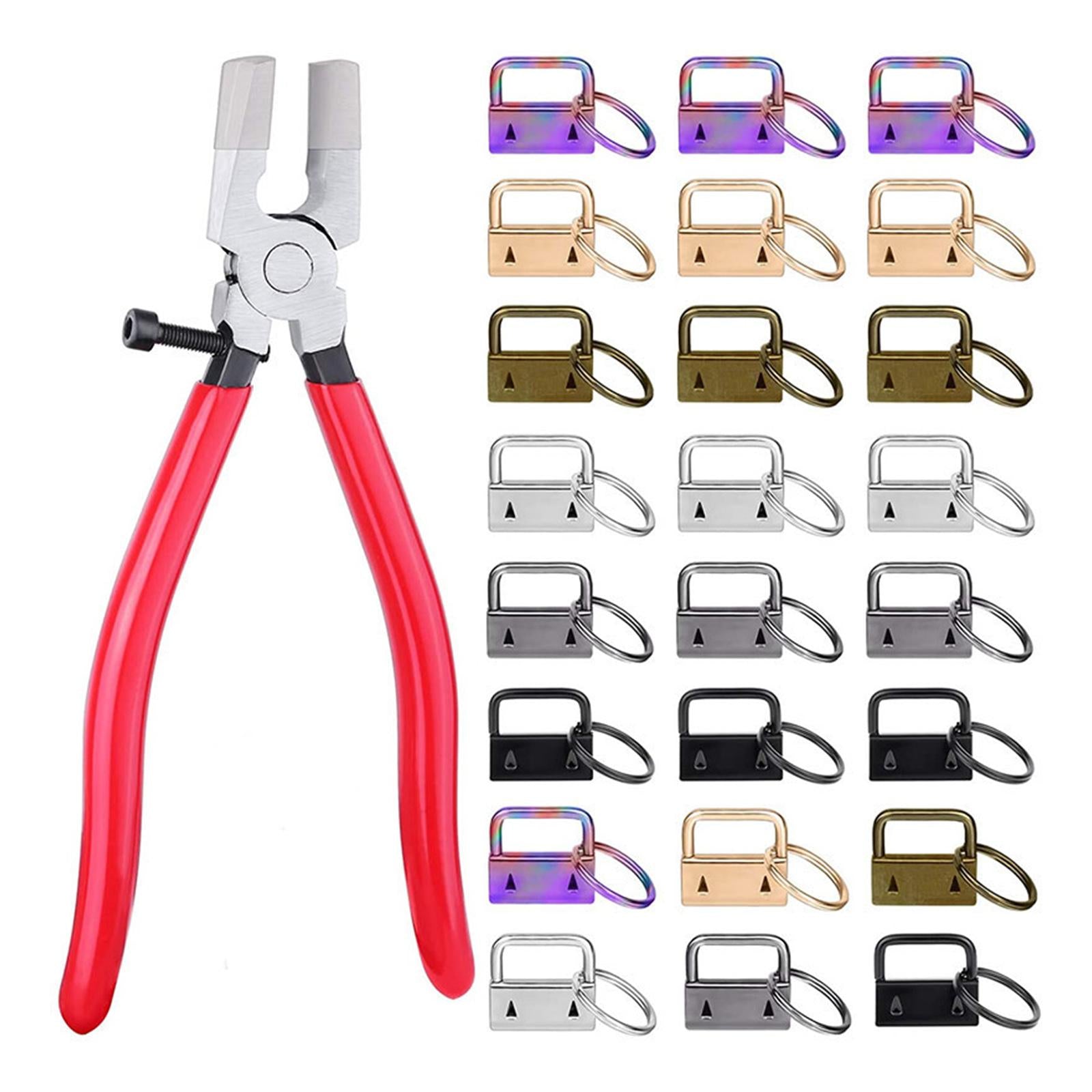 1 inch Key Fob Hardware with Key Rings for Wristlet Key Chain Making 60pcs