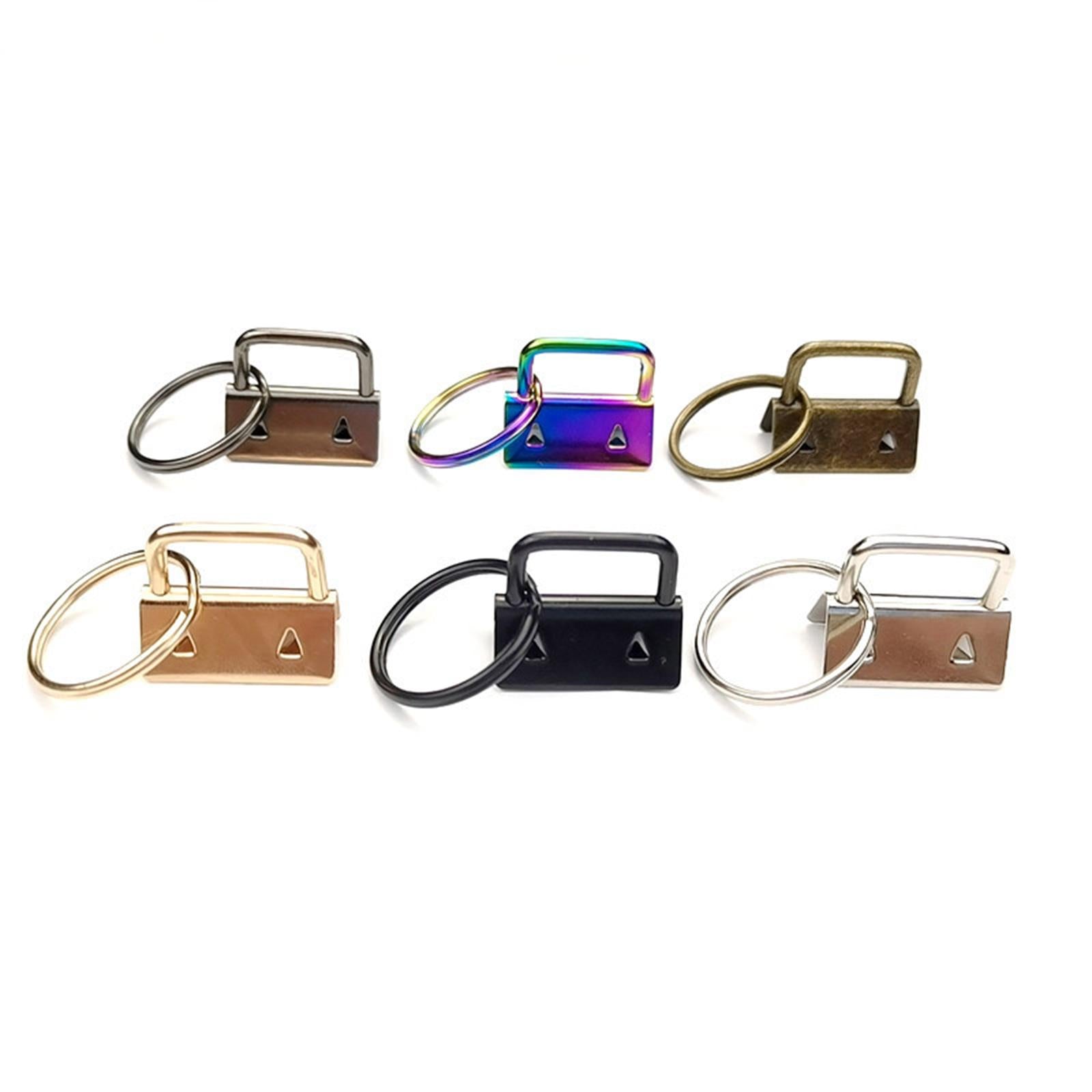 1 inch Key Fob Hardware with Key Rings for Wristlet Key Chain Making 60pcs