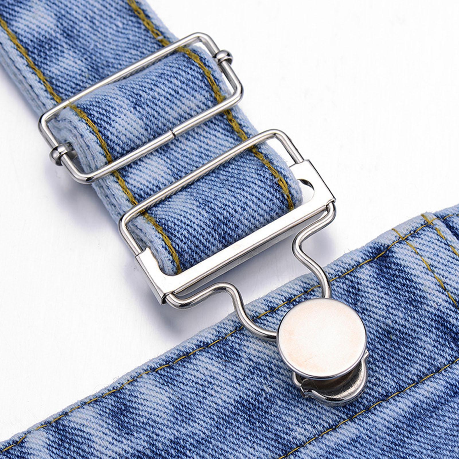 12x Metal Slider Fasteners Clip Brace Buckles Suspenders Buckles 3.8cm