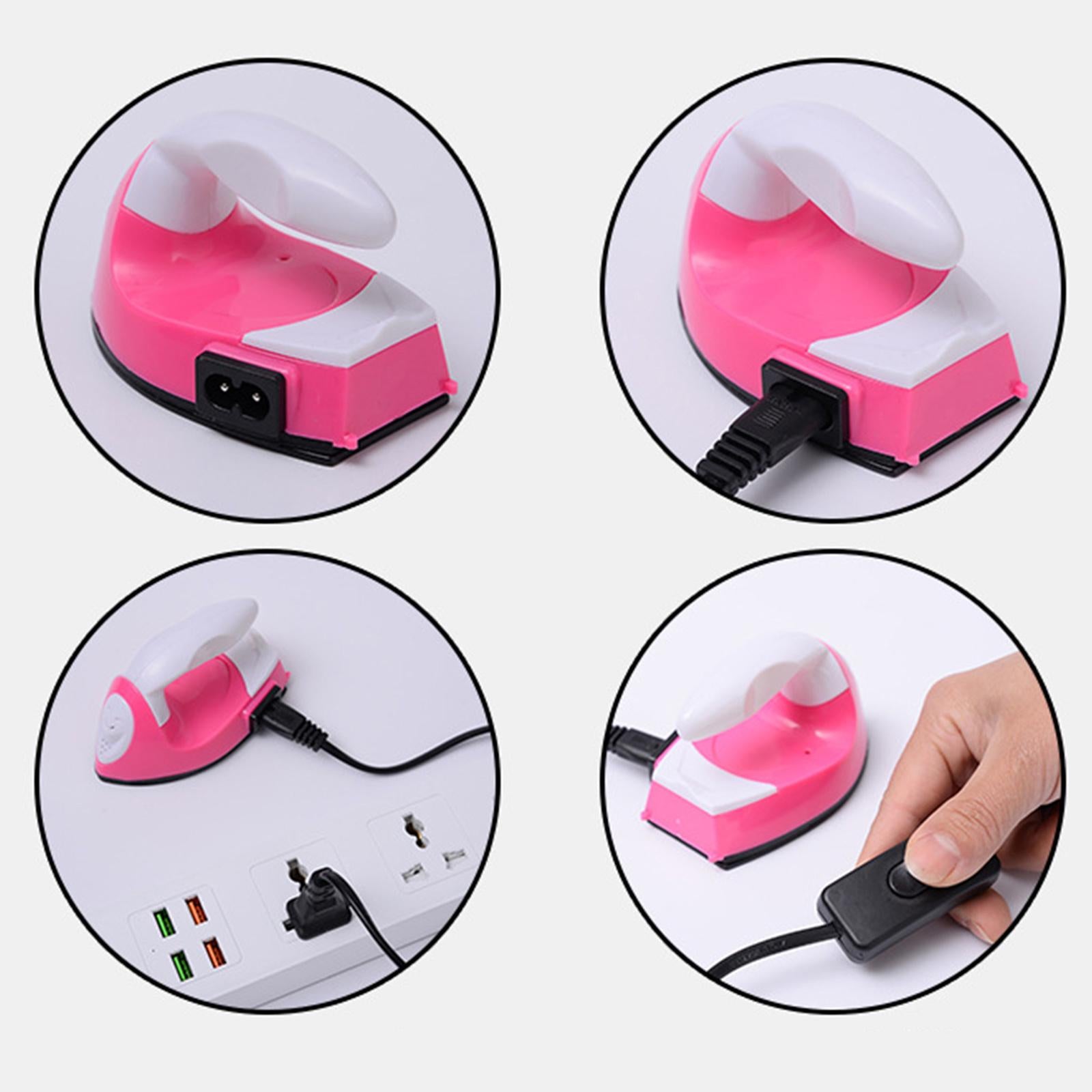Mini Heat Press Machine Iron on Sewing Patches Multicolor