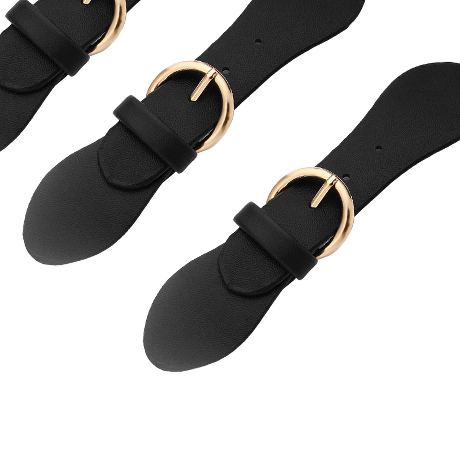 Snap Sew-on Toggles Closures PU Leather Craft Sewing Accessories Golden