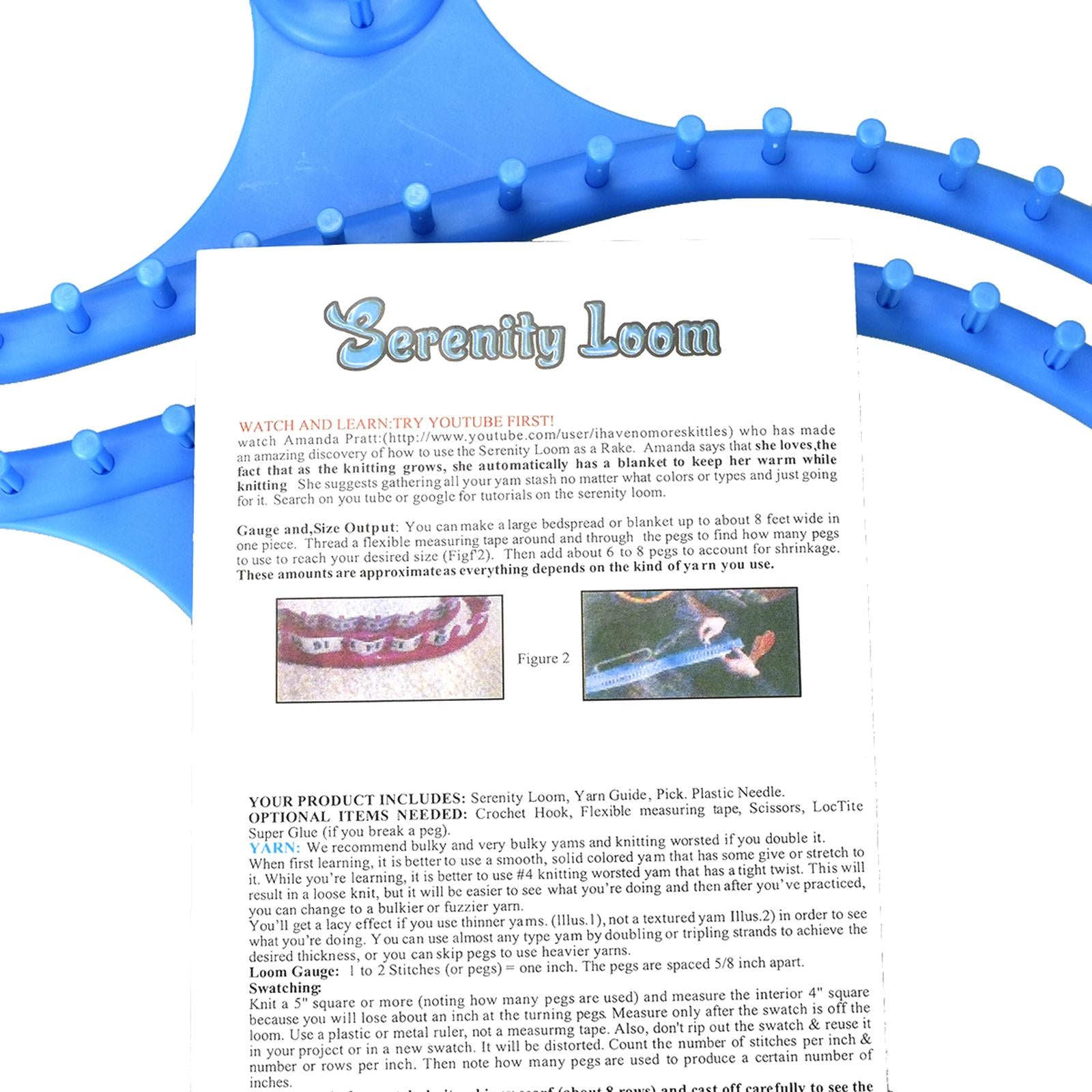 8 Shape Knitting Loom Kit Weaving Tool for Beginner Hand Making Blue