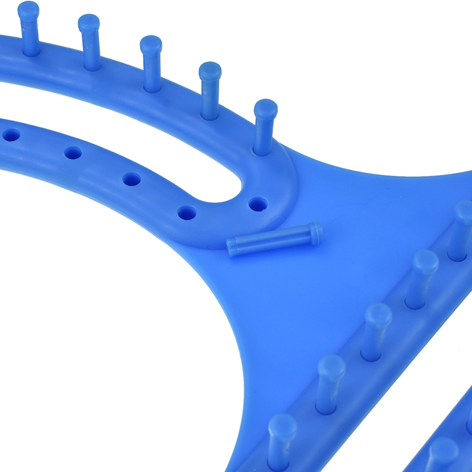 8 Shape Knitting Loom Kit Weaving Tool for Beginner Hand Making Blue