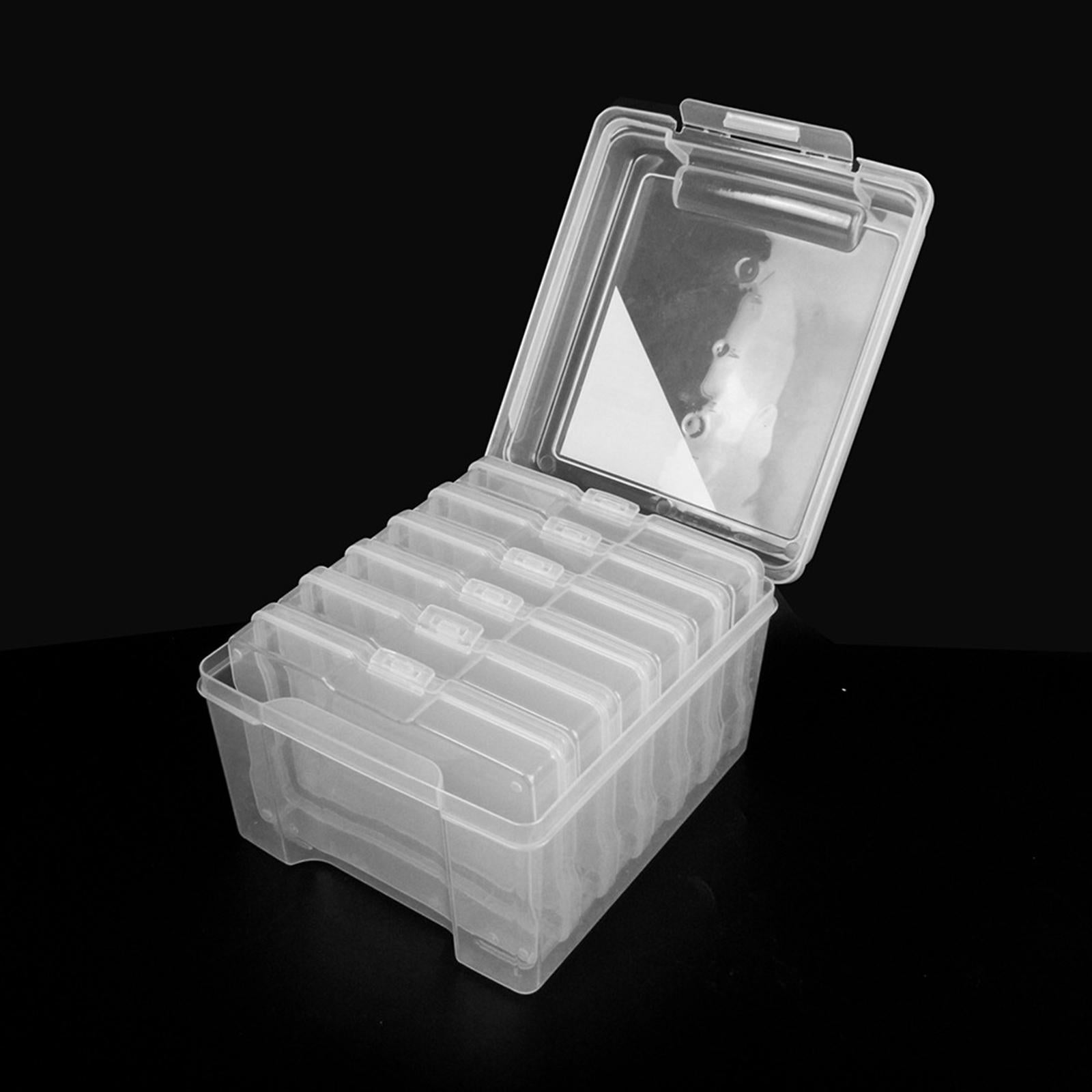 5x7 inch Photo Storage Box High-quality Plastic Craft Organizer Transparent