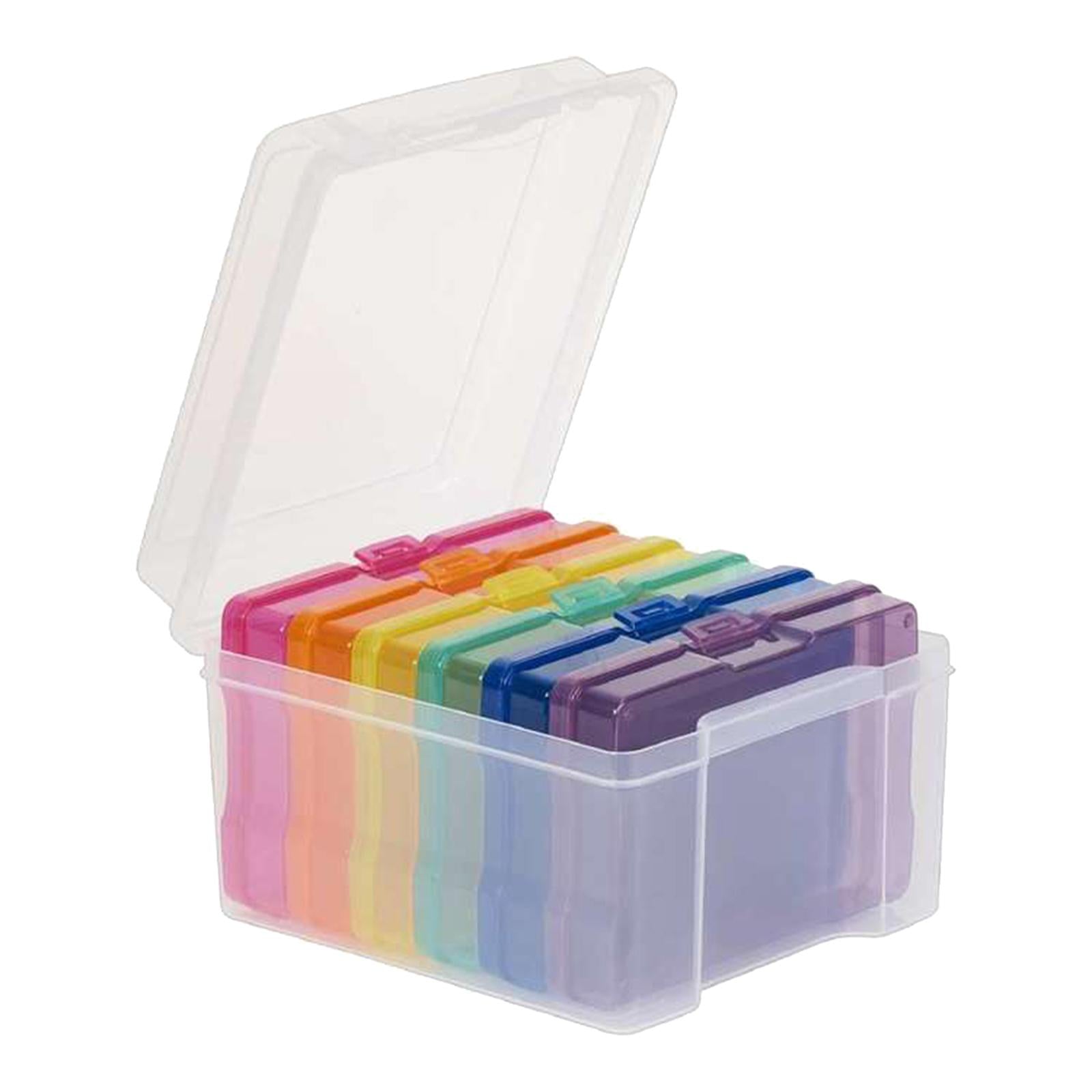5x7 inch Photo Storage Box High-quality Plastic Craft Organizer Multicolor