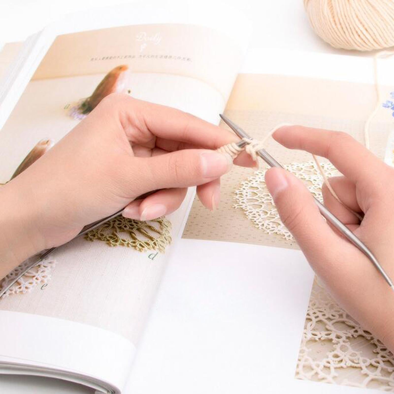 12 Sizes Circular Knitting Needle for DIY Craft Yarns Knitting Weaving Tools