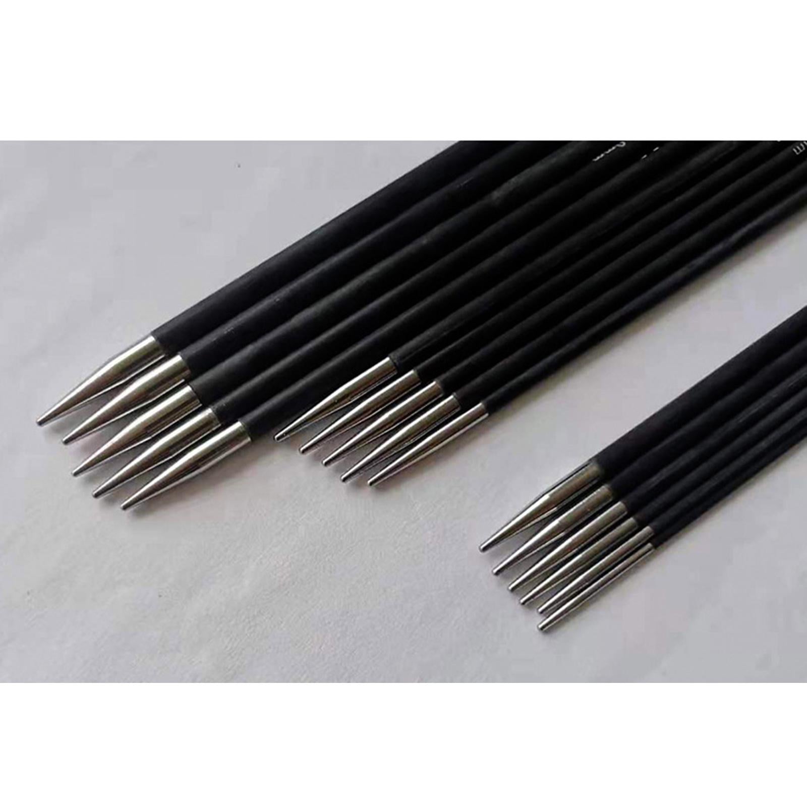 9 Sizes Double Point Straight Knitting Needles Sweater Weaving Needle 25cm