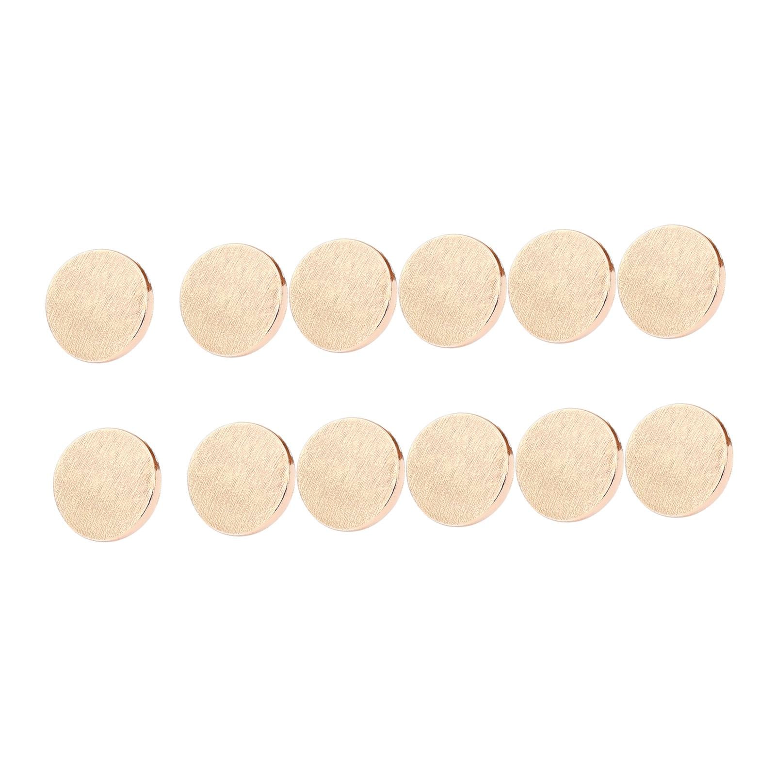 12x Button Pins for Jeans Adjustable No Sew Instant Pants Button Golden