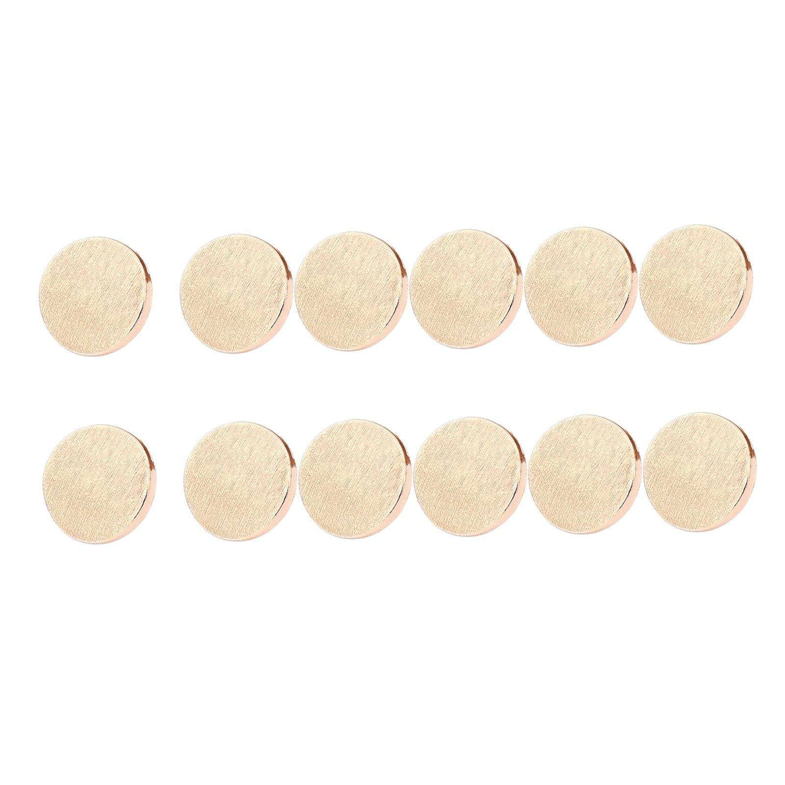 12x Button Pins for Jeans Adjustable No Sew Instant Pants Button Golden