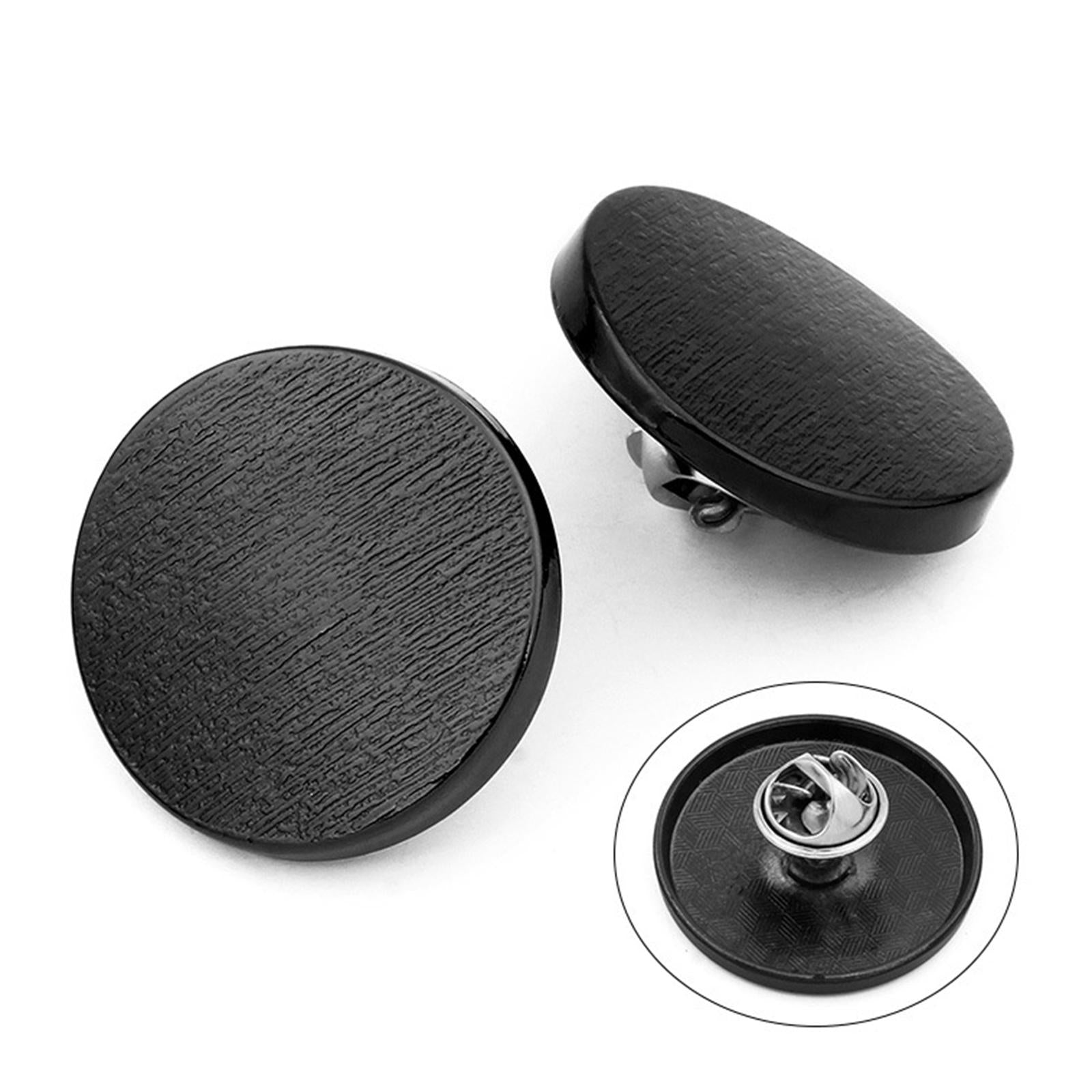 12x Button Pins for Jeans Adjustable No Sew Instant Pants Button Gunblack