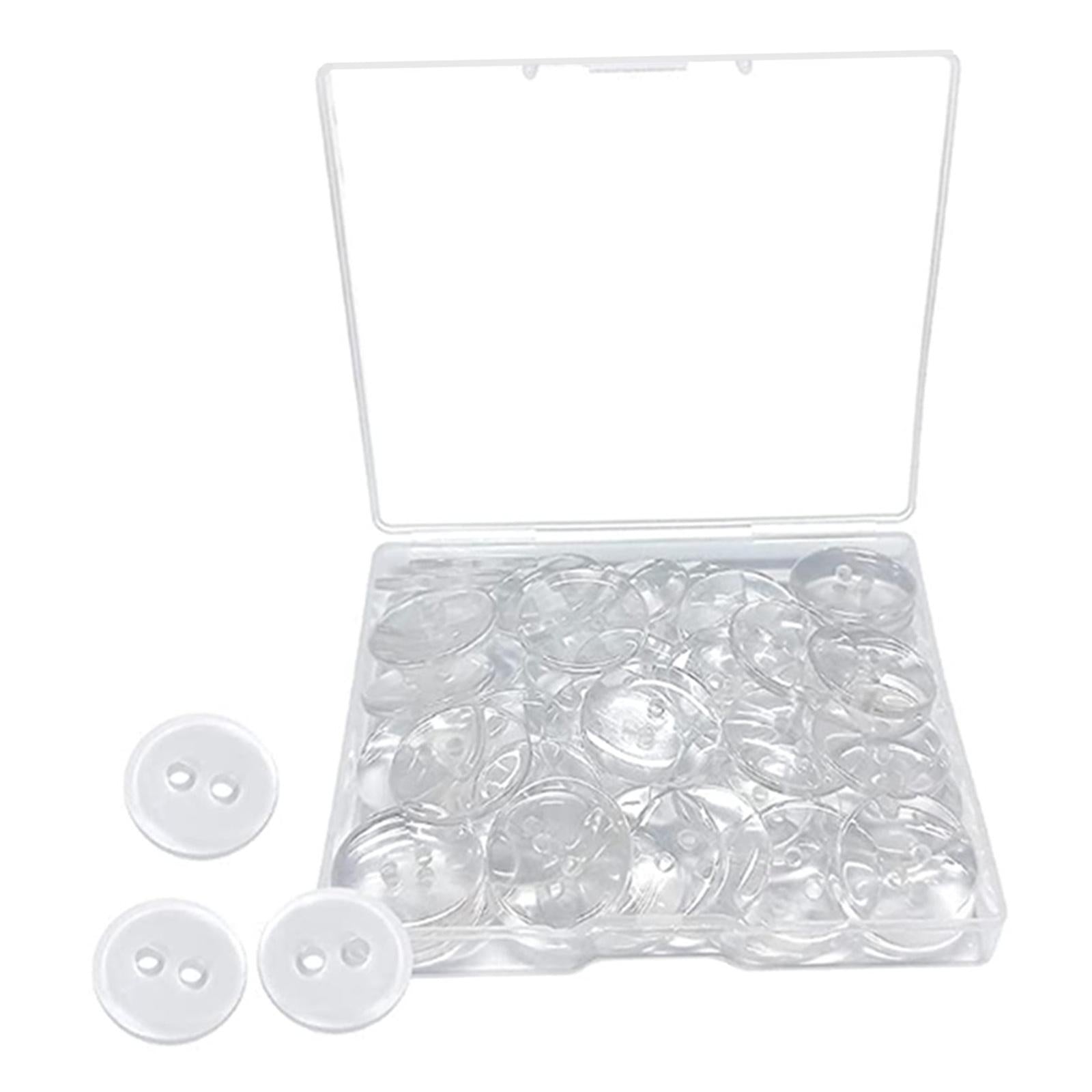 100x 2 Hole Buttons Flatback Button for Crafts Pants Shirt Sewing Hats