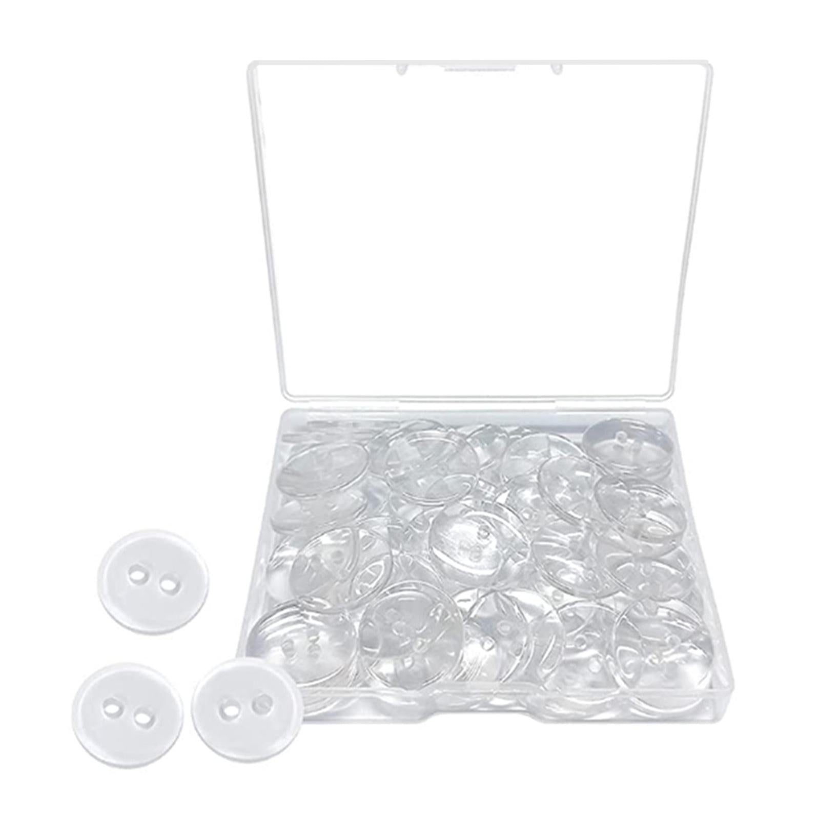 100x 2 Hole Buttons Flatback Button for Crafts Pants Shirt Sewing Hats