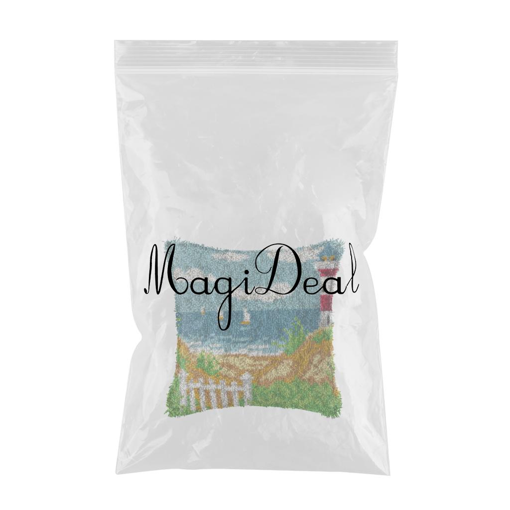 Latch Hook Embroidery Kits Cushion Needlework Blank Pillowcase Mesh Style 4