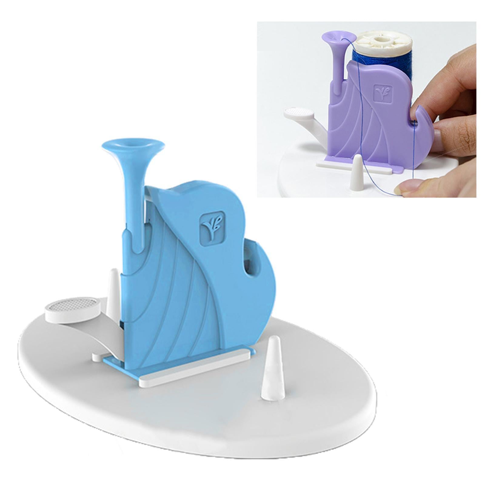 Elderly Use Automatic Sewing Needle Device Threader Thread Guide Tool Blue