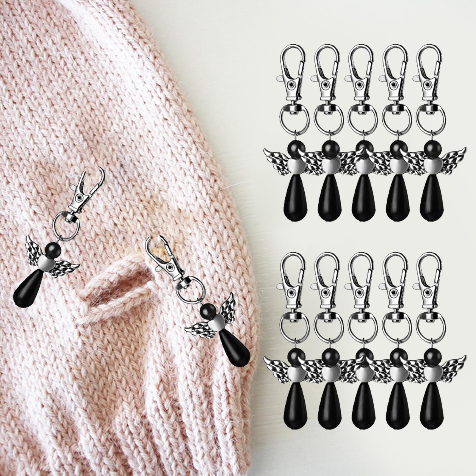 10x Angel Keychain Cherub Key Chains Baby Shower Cards Keyring Jewelry Black