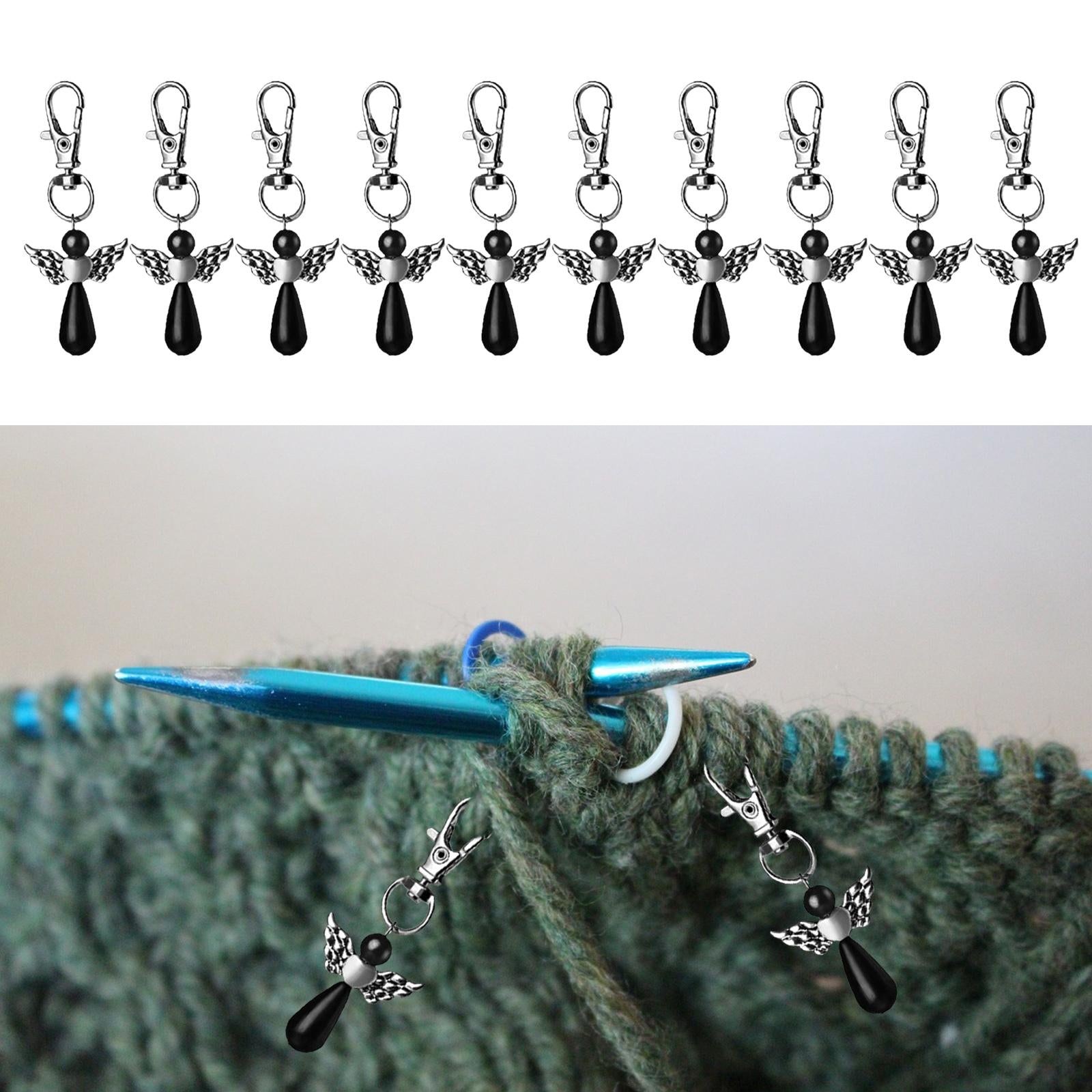 10x Angel Keychain Cherub Key Chains Baby Shower Cards Keyring Jewelry Black