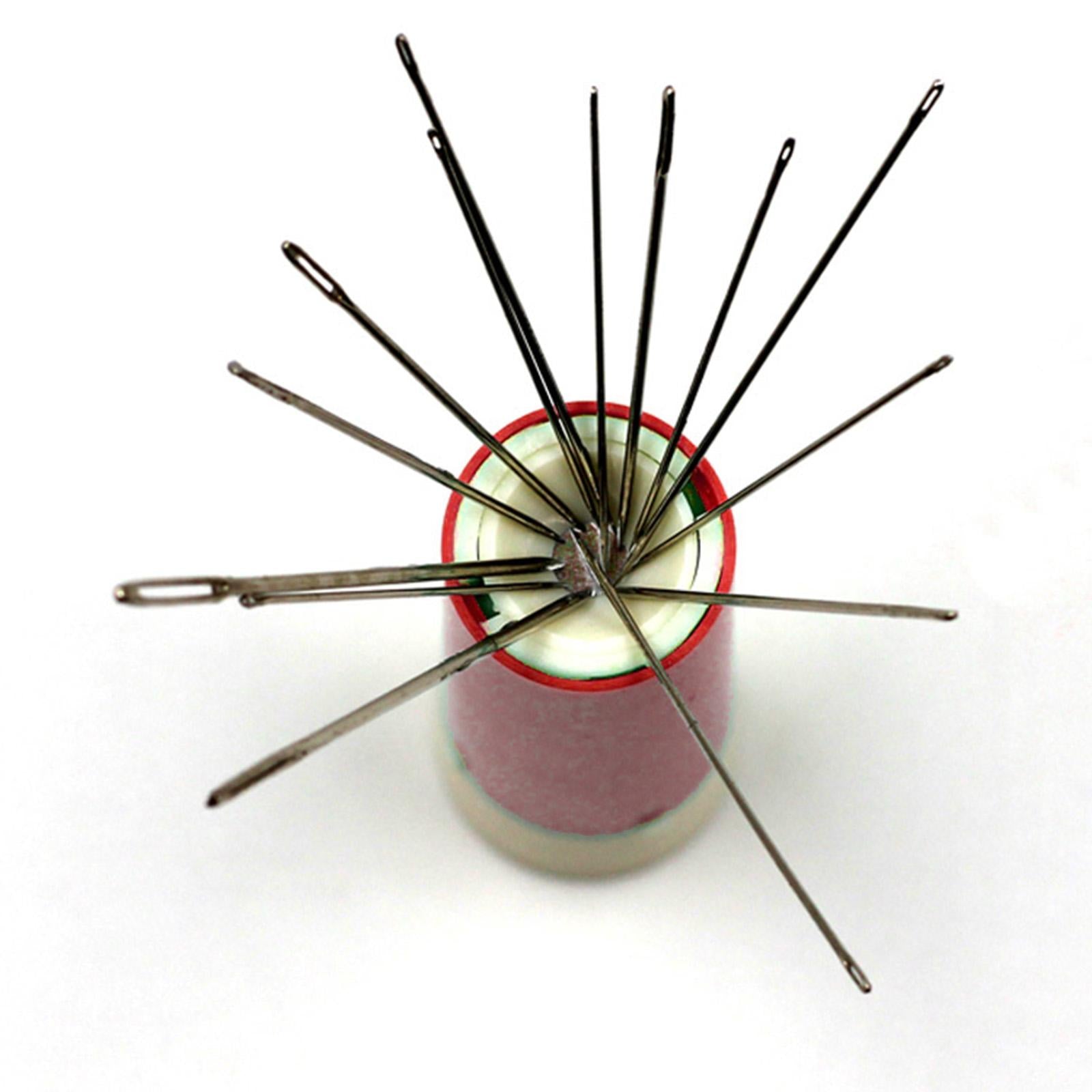 Sewing Lipstick Needles Storage Case Plastic Sewing Tools Needle Organiser Red