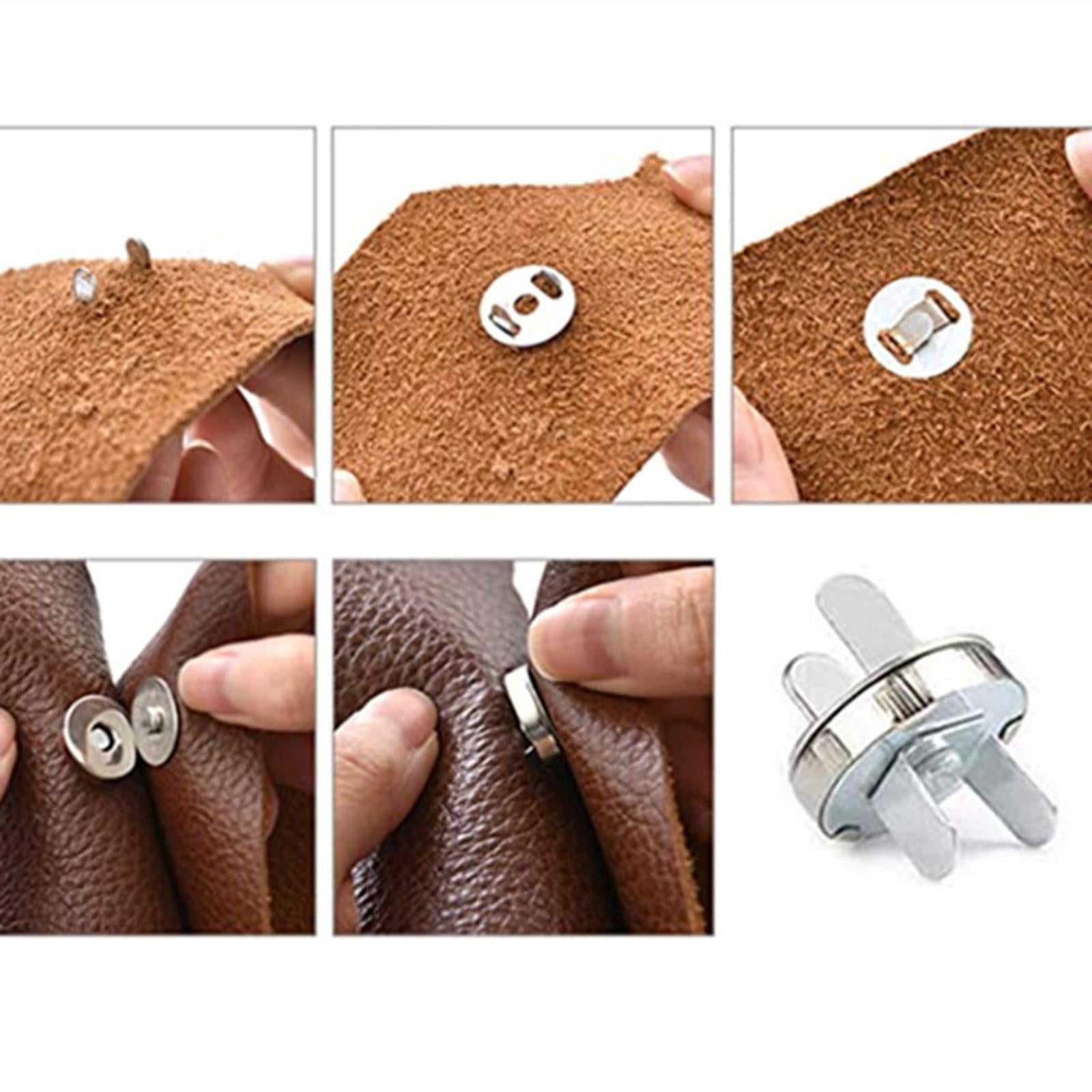 30pcs Magnetic Buttons Purse Clasp Snap Fastener Wallet Handbag Craft Button