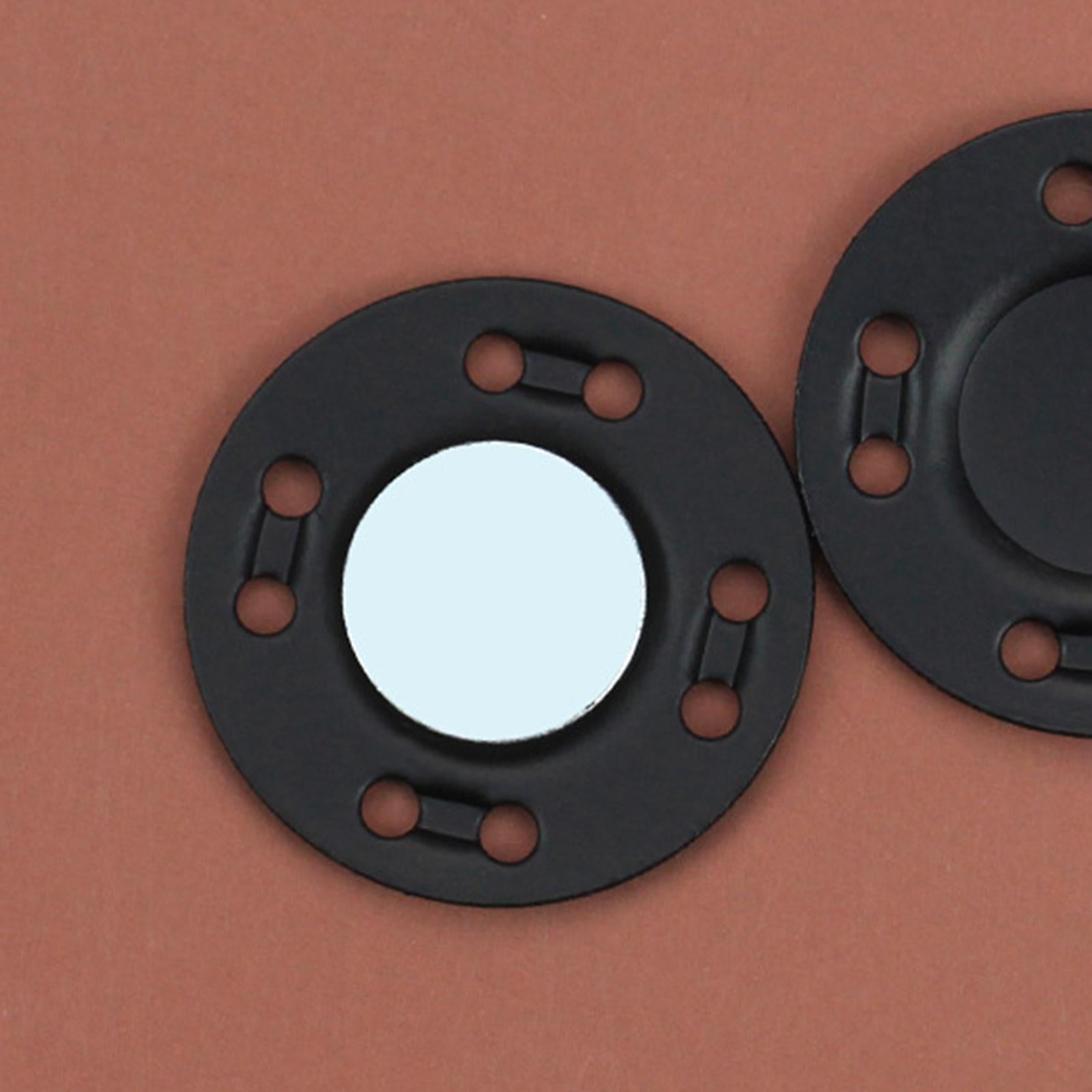 10Pairs Magnetic Button Clasps Snaps Sewing Closure for Bag Dress DIY Black