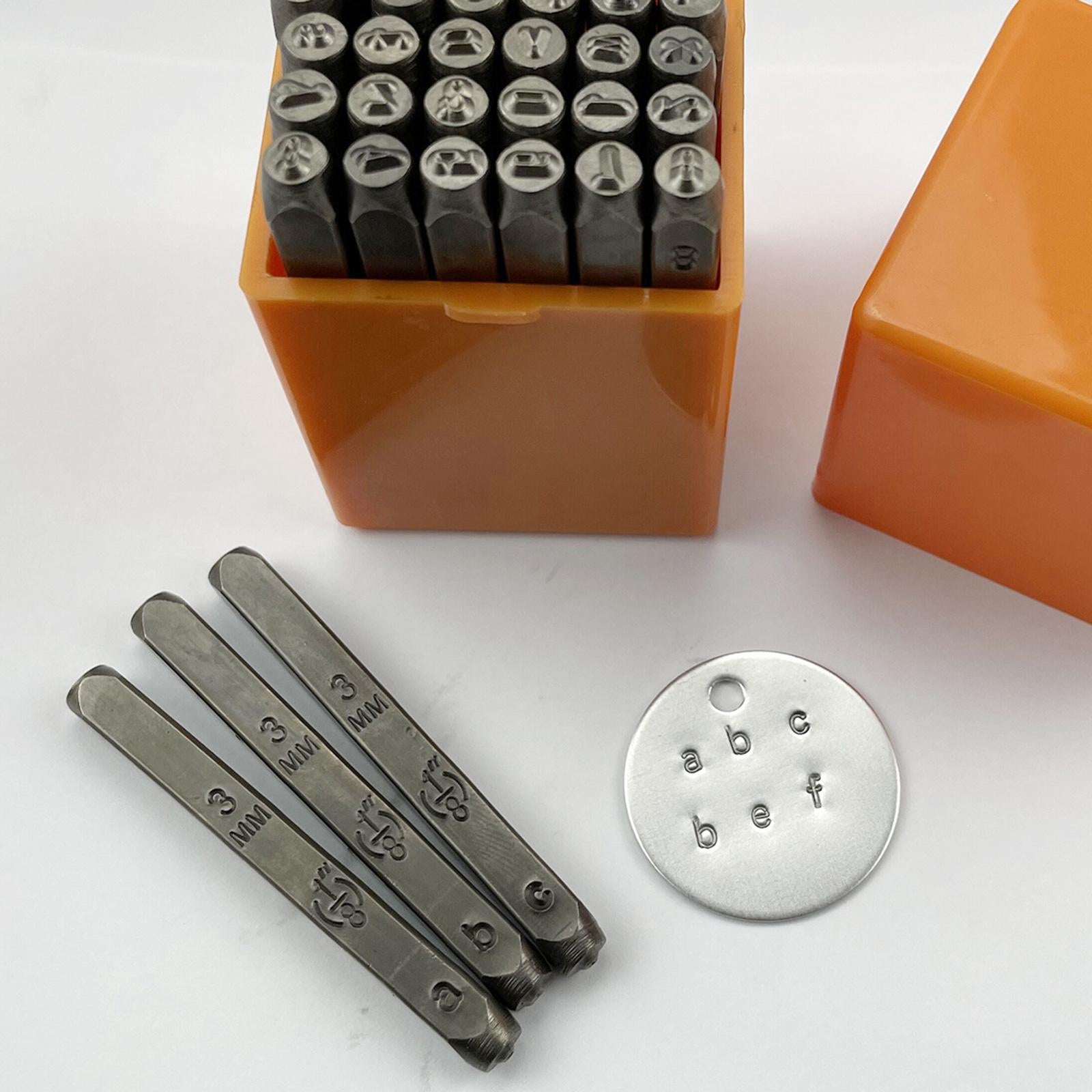 36Pcs Numbers Letter Metal Stamp for Clay Leather Plastic Leathercraft Disc
