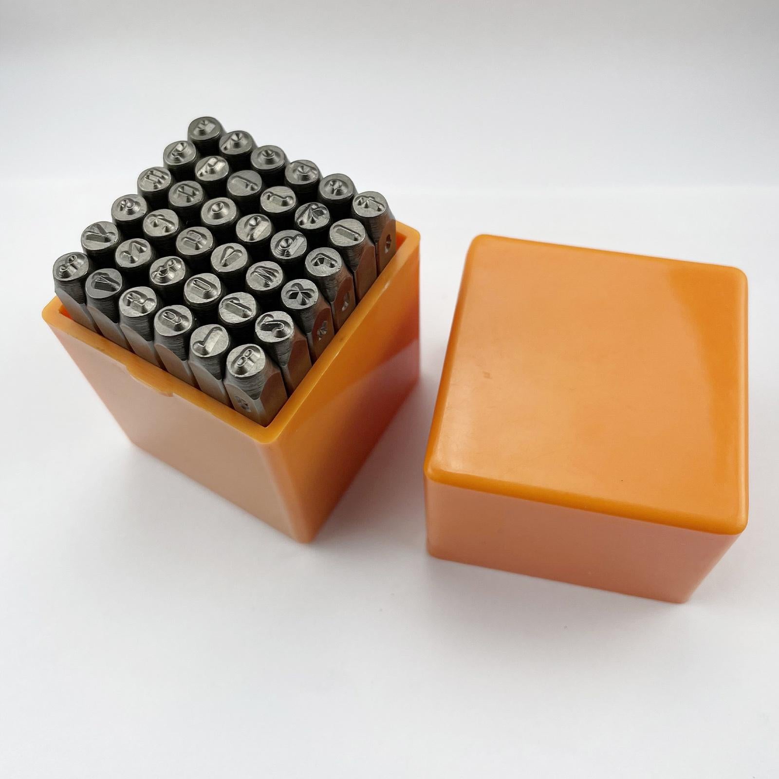 36Pcs Numbers Letter Metal Stamp for Clay Leather Plastic Leathercraft Disc