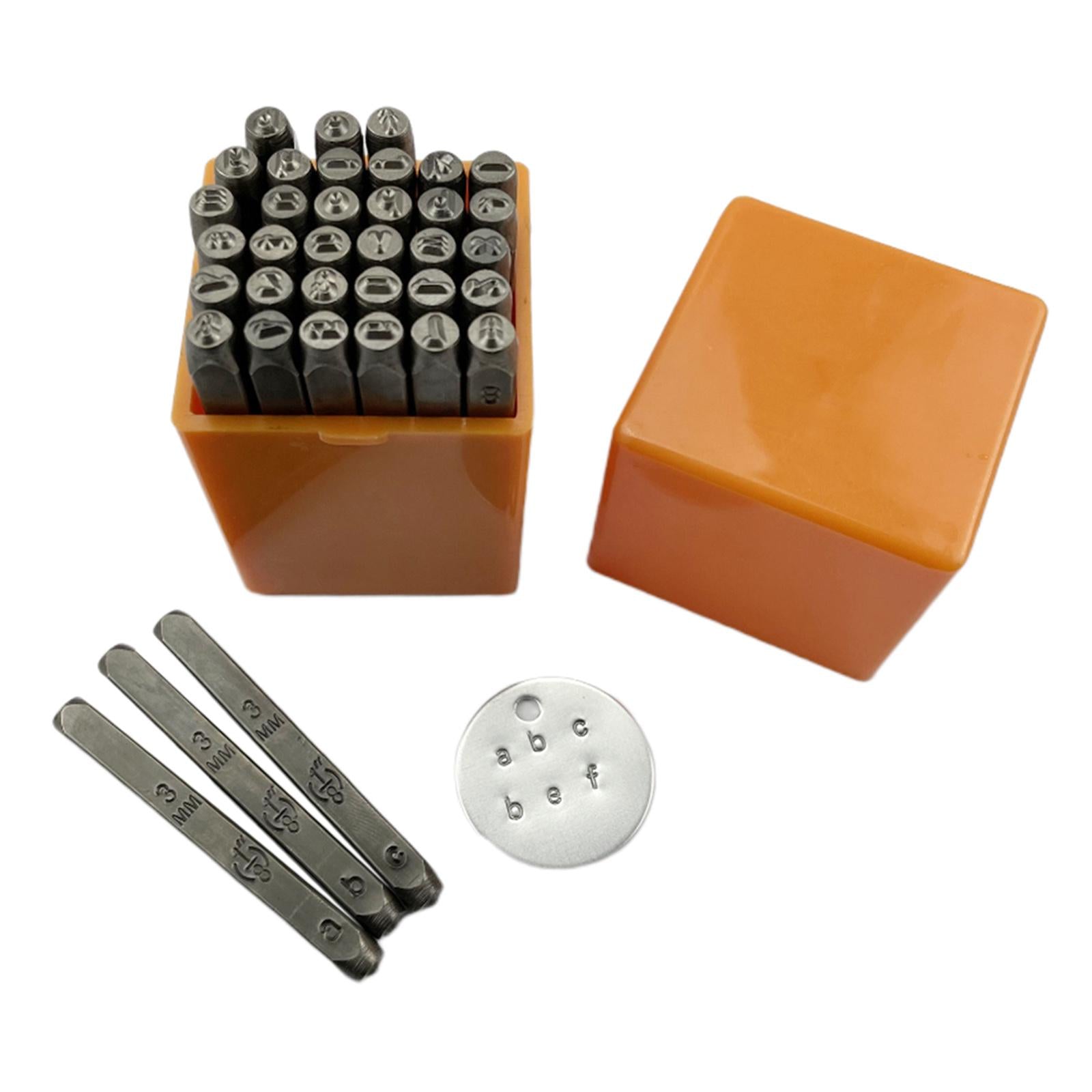 36Pcs Numbers Letter Metal Stamp for Clay Leather Plastic Leathercraft Disc